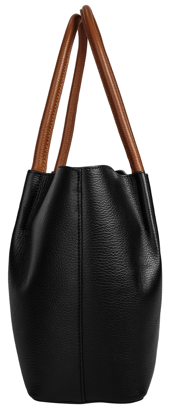 Samantha Look Henkeltasche echt Leder, Made in Italy