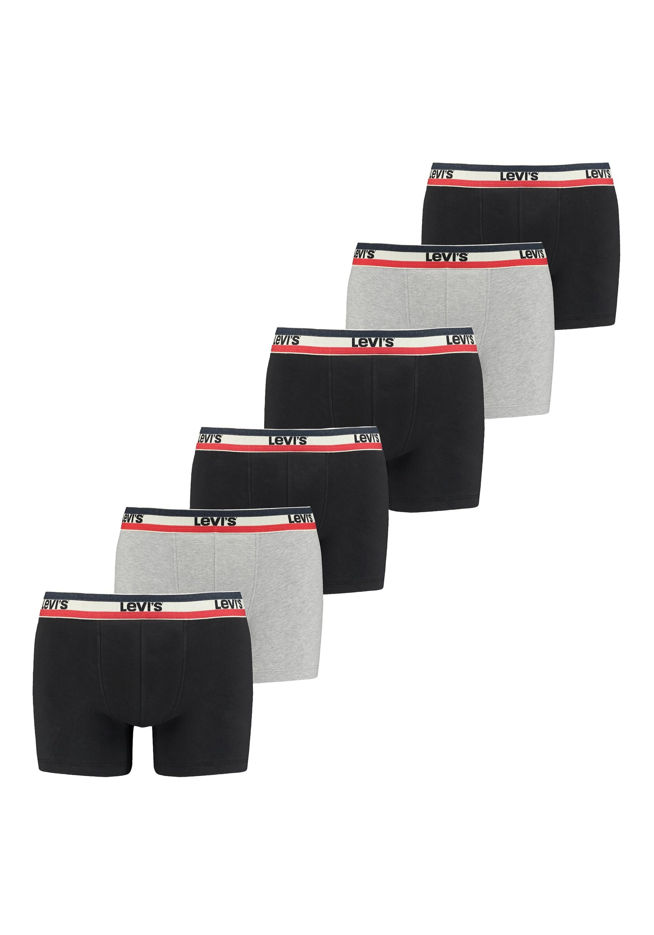 Levi's® Boxershorts »Boxershort MEN SPRTSWR LOGO BOXER BRIEF 3P 6er Pack«