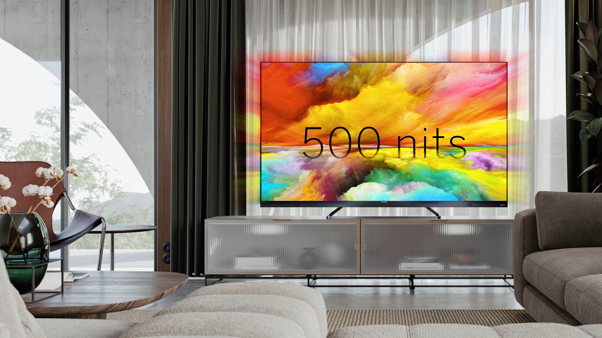 Sharp LED-Fernseher »4T-C65EQx«, 4K Ultra HD, Smart-TV-Android TV