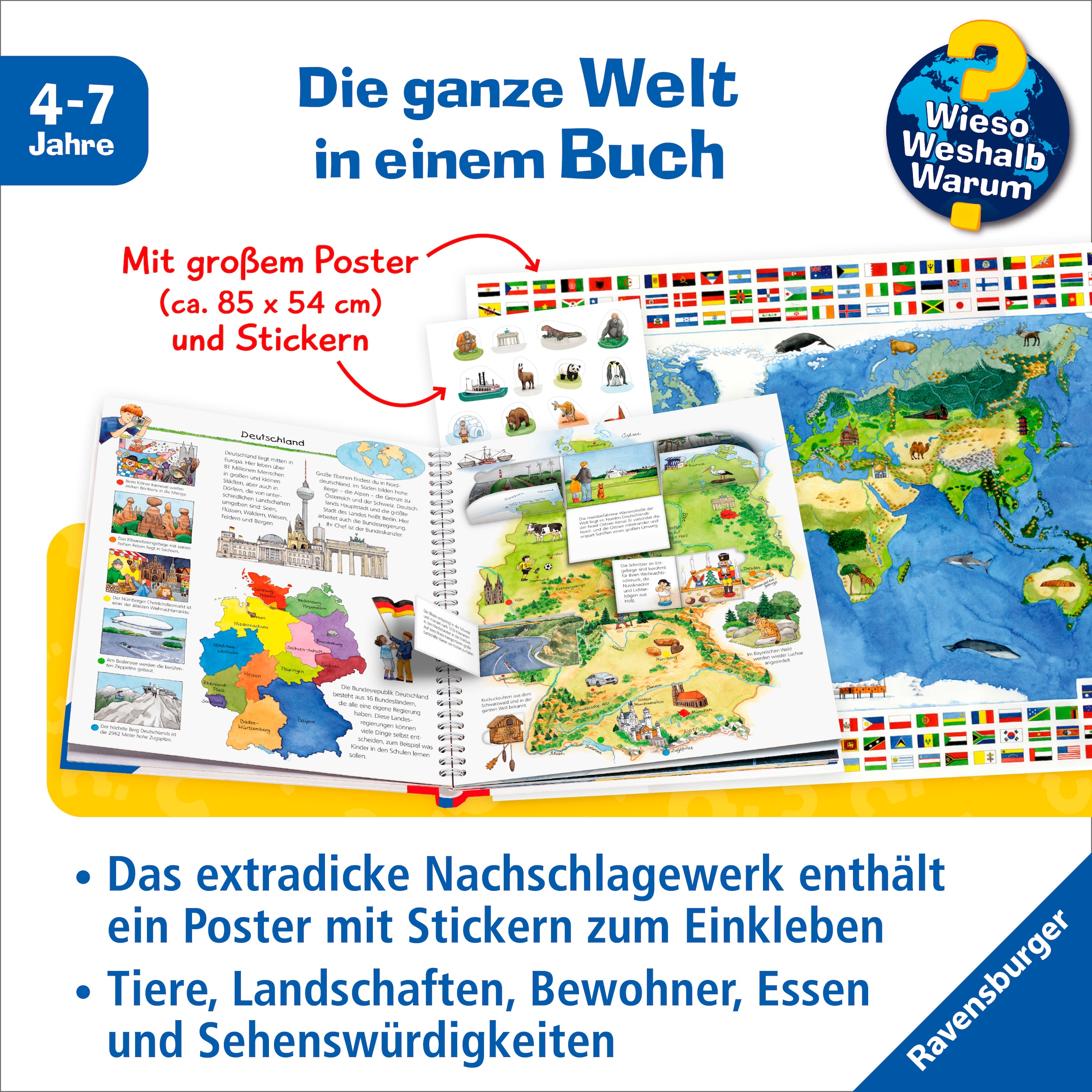 Ravensburger Buch »Wieso? Weshalb? Warum?, Mein erster Weltatlas«