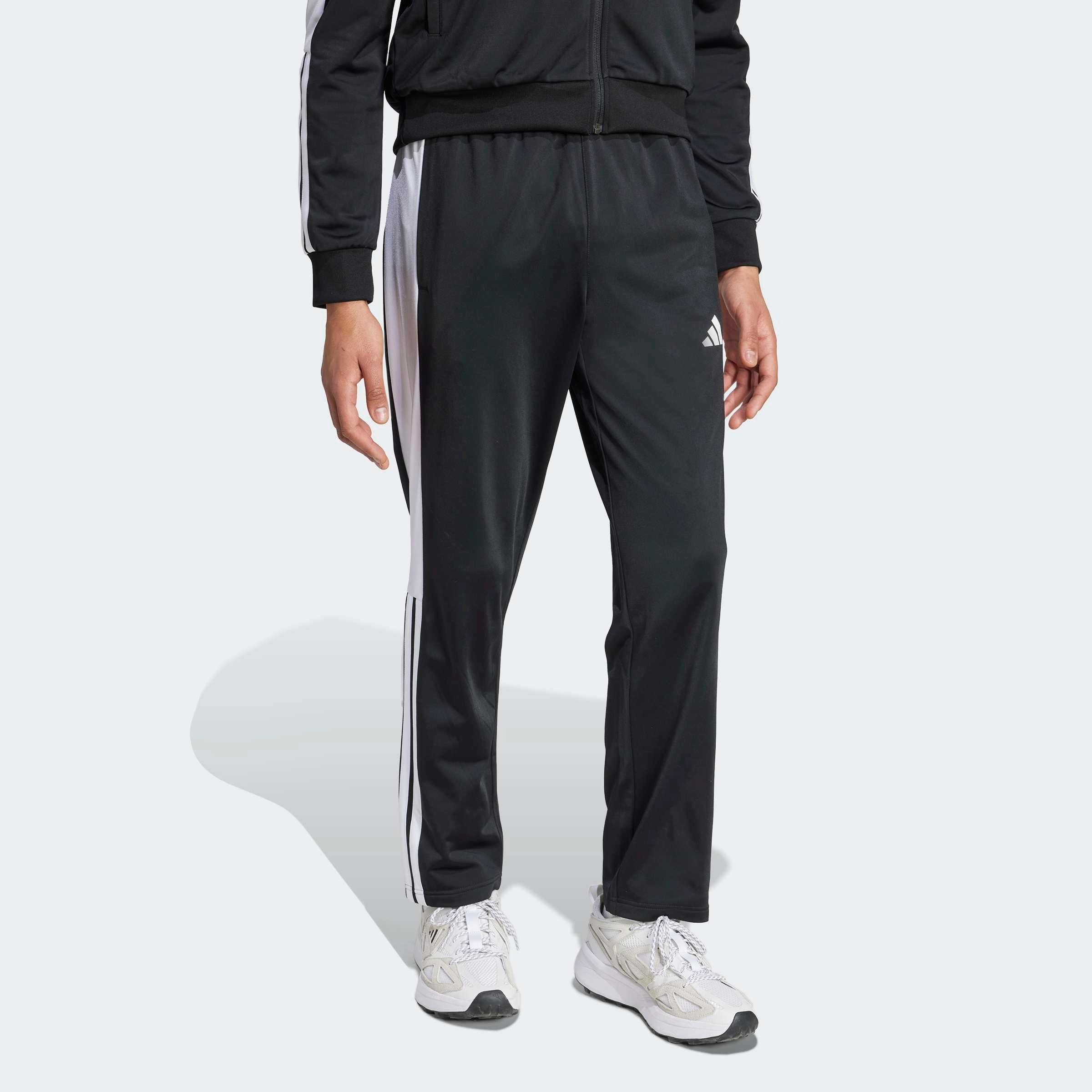 adidas Sportswear Sporthose »M 3S TR CB SNP«, (1 tlg.), Trikotmaterial, mit verstellbaren Druckknöpfen an den Unterschenkeln