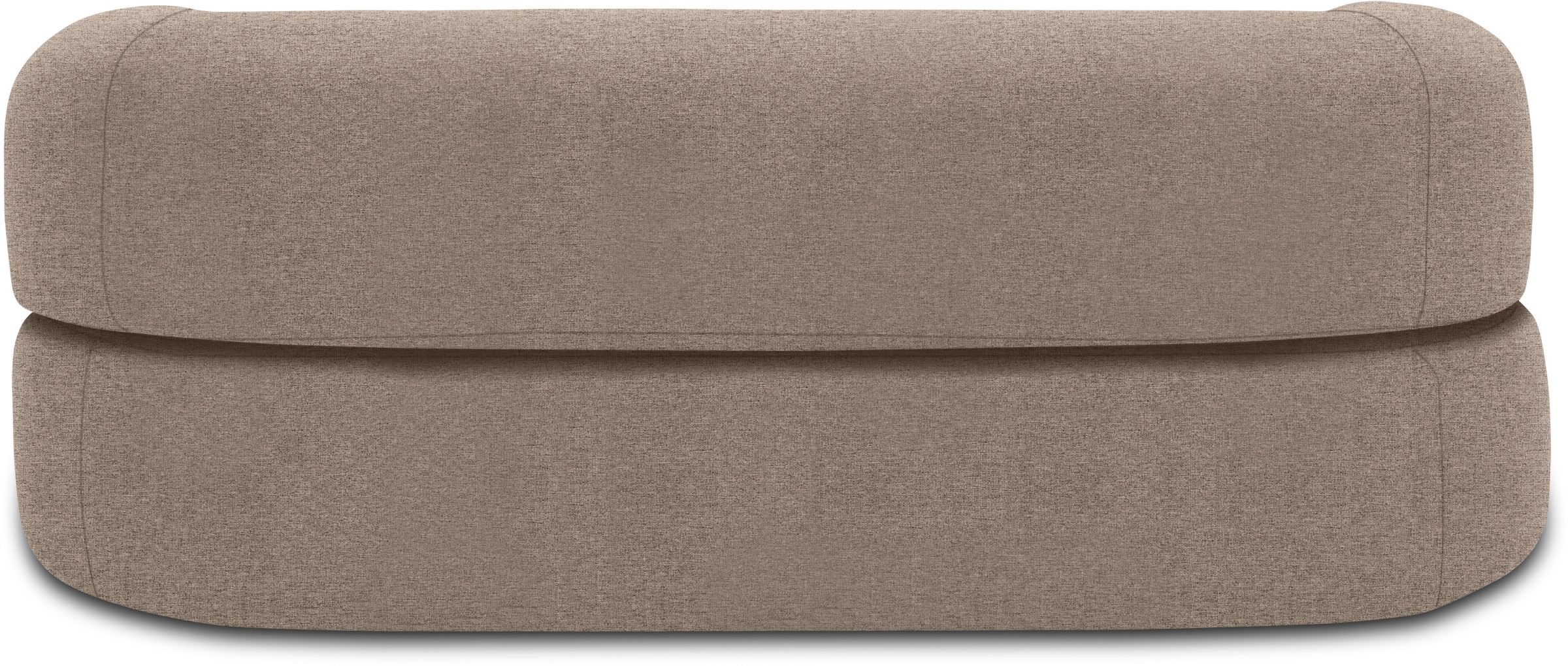 INOSIGN Schlafsofa »Denair oval Federkern, Bettsofa, organisches Design. Breite 208cm«, 2-Sitzer durch Klappen verwandeln in eine Liegefläche
