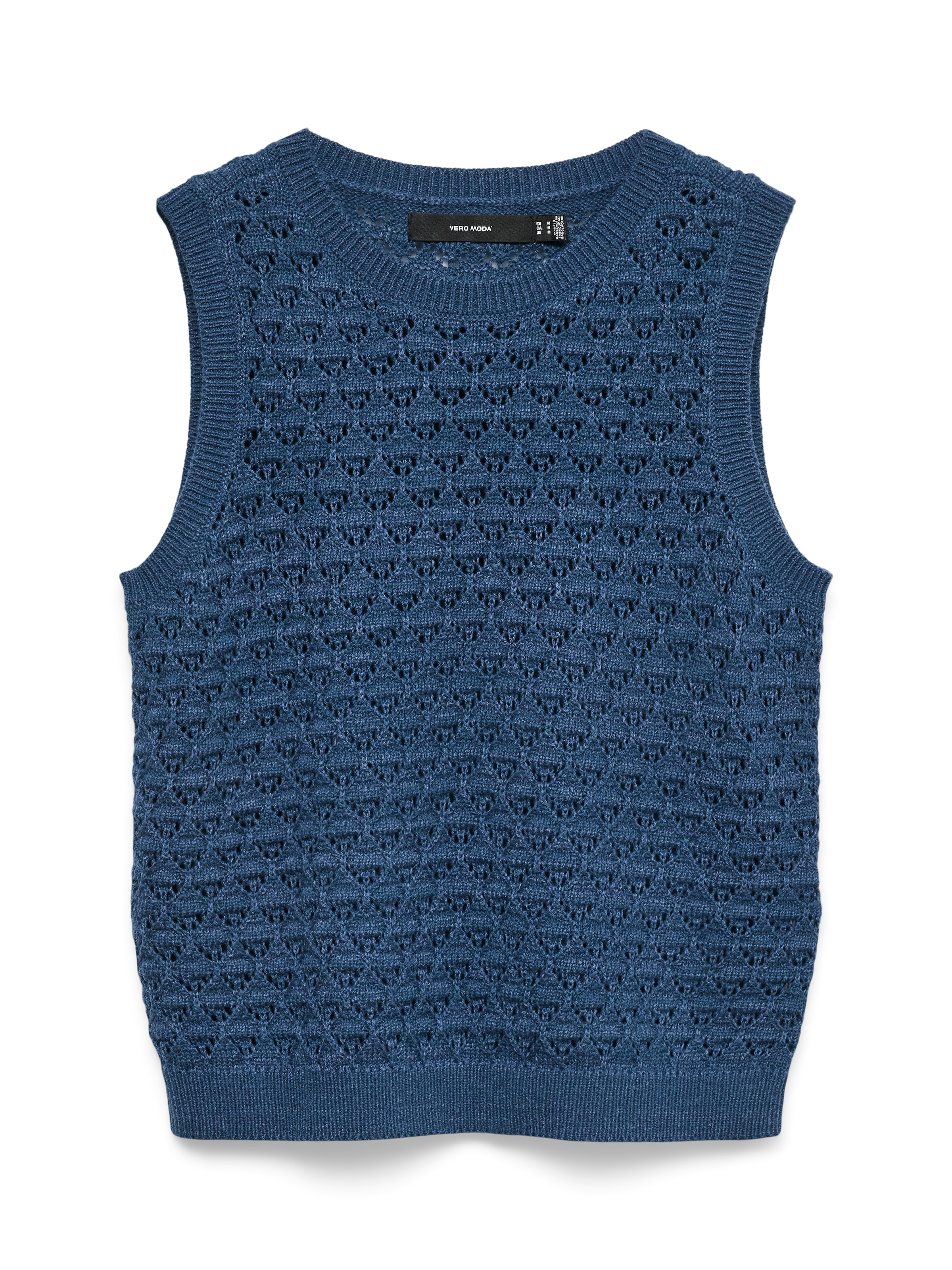 Vero Moda Stricktop »VMJAQUELINE SL O-NECK TOP BOO« mit zartem Ajourmuster