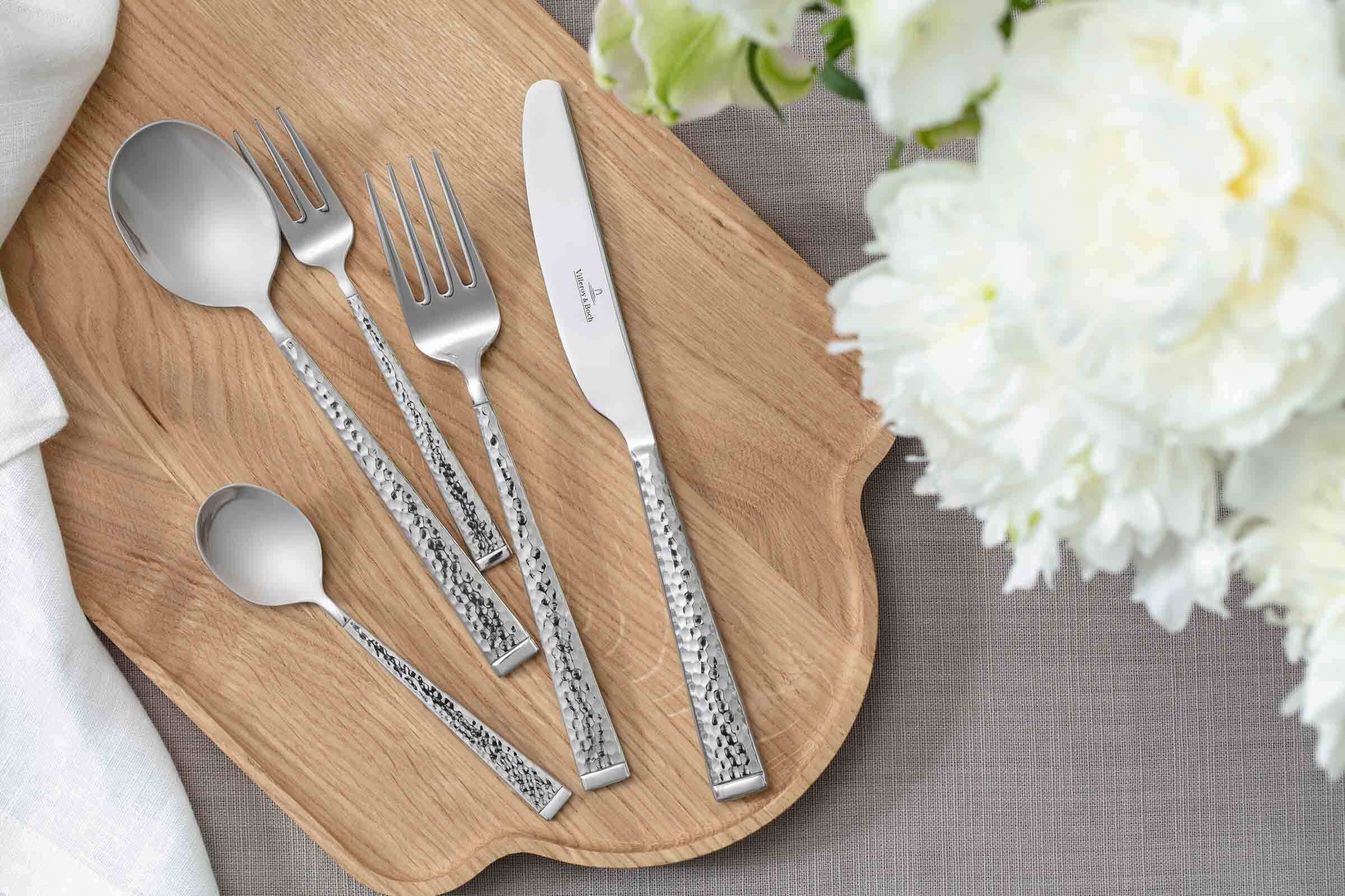 Villeroy & Boch Besteck-Set »Salatbesteck Blacksmith 2er Set edelstahl« Spülmaschinenfest