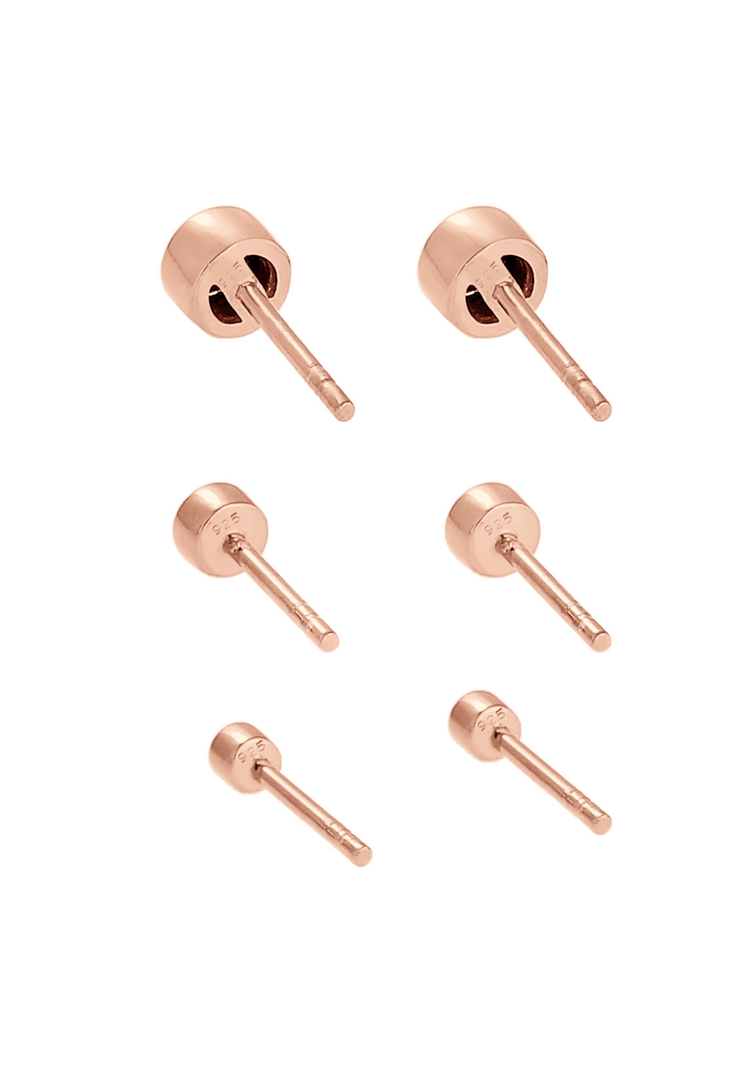 Elli Ohrstecker-Set »Ohrringe Stecker Kristalle (3 tlg) 925 Silber«