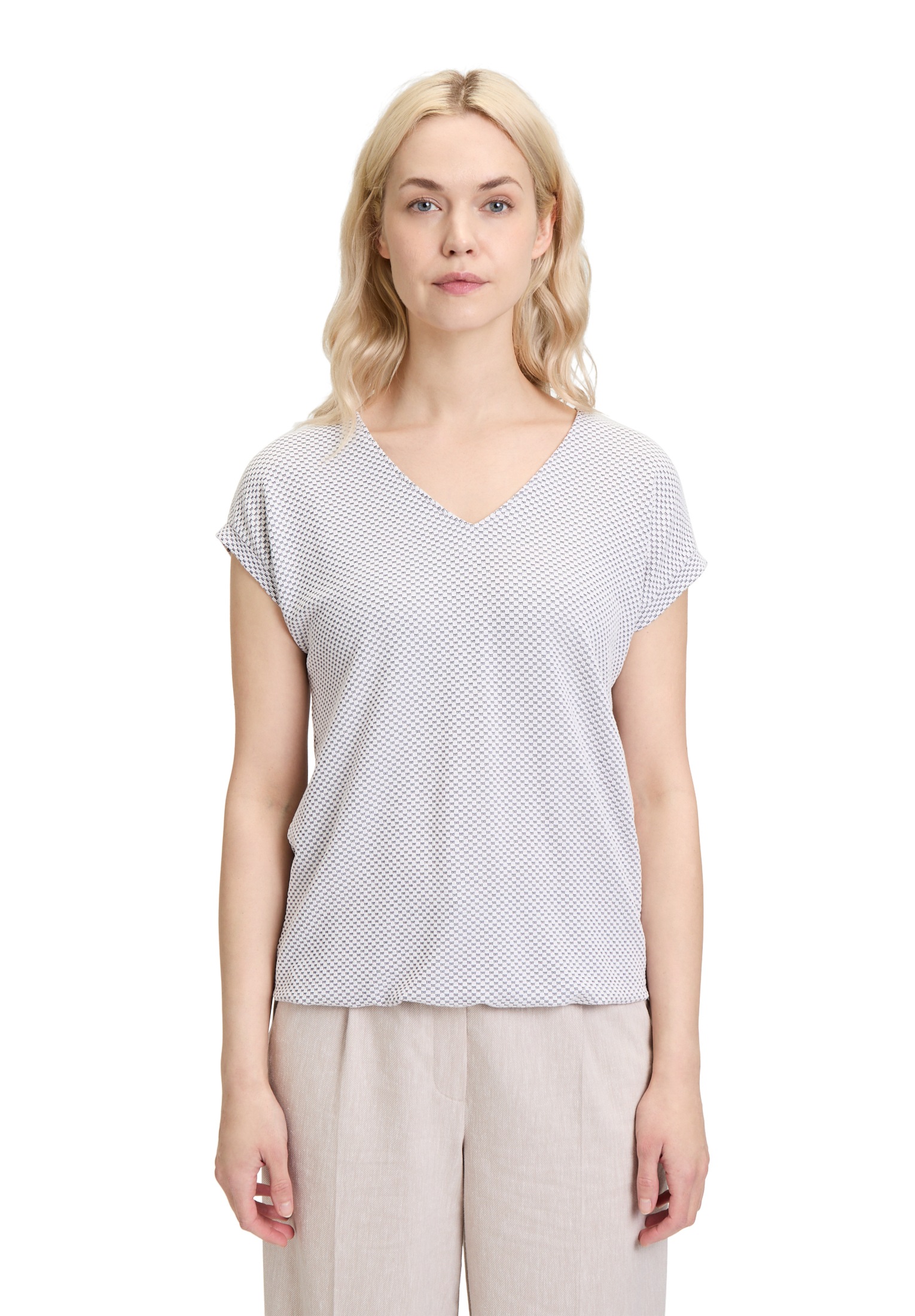 Betty&Co Kurzarmshirt »Strukturshirt mit Gummizug«