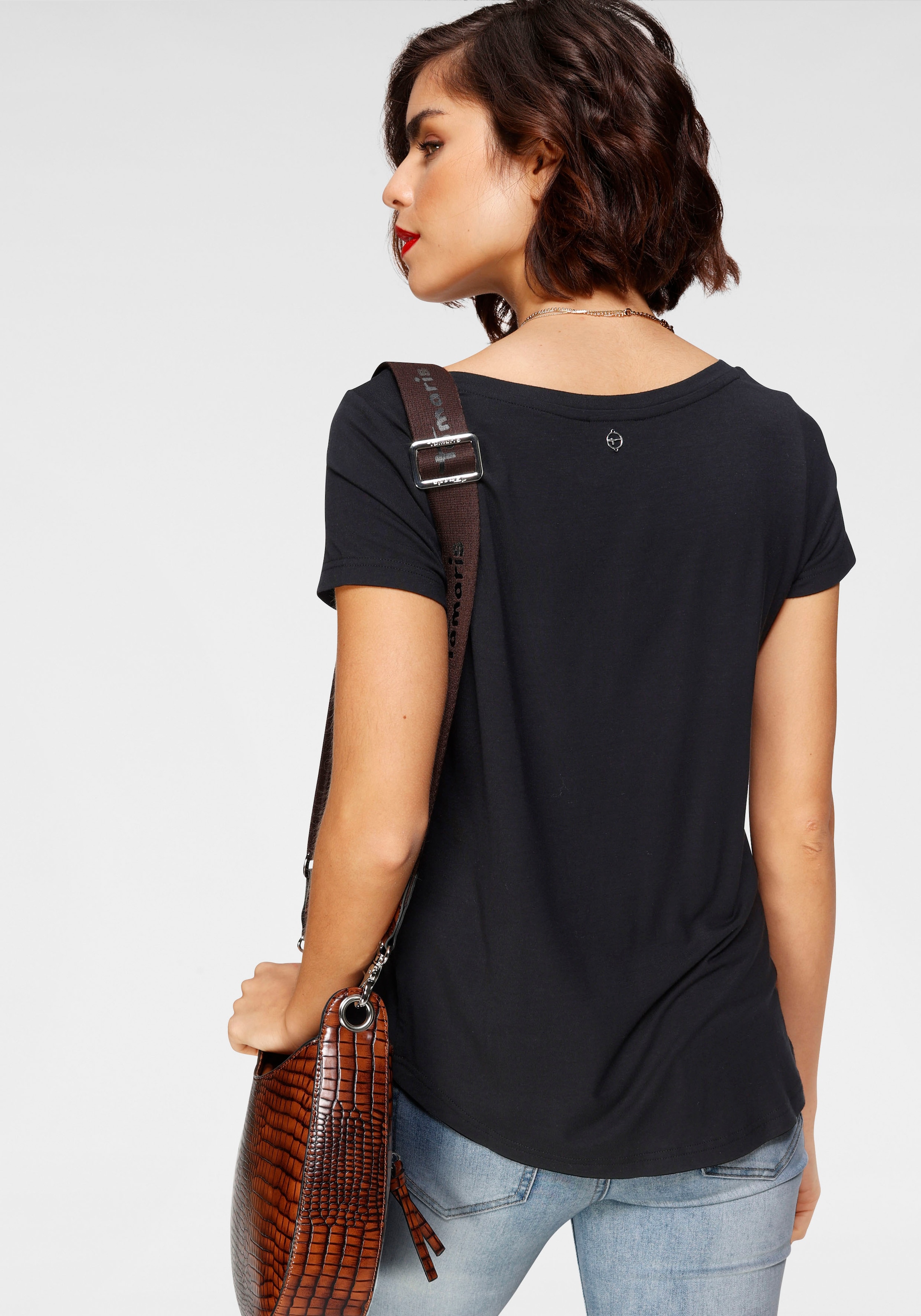 Tamaris T-Shirt, mit Fronttasche