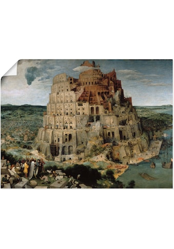 Artland Wandbild »Der Turmbau von Babel. 1563«, Gebäude, (1 St.), in vielen Größen &... kaufen