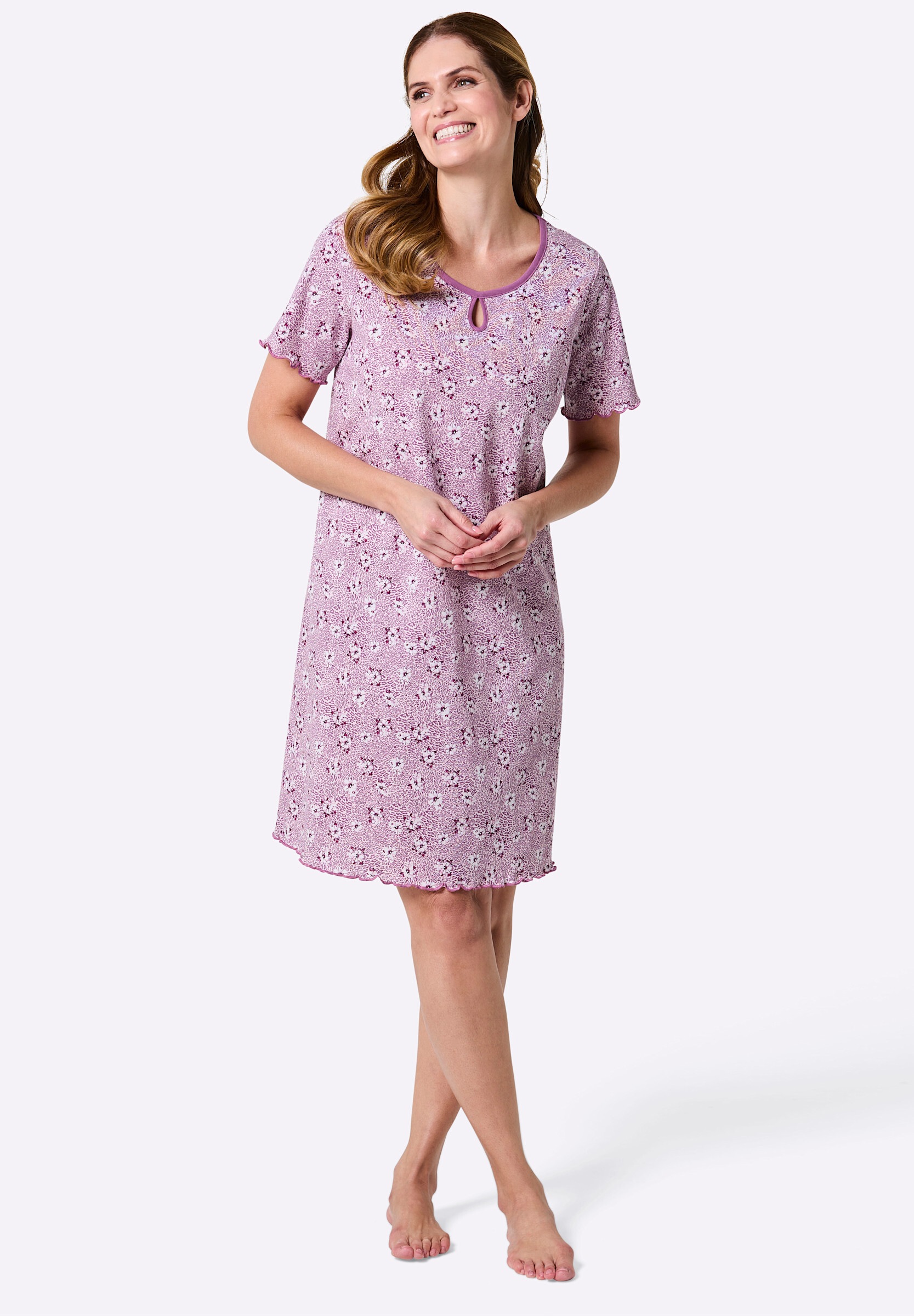 Witt Schlafanzug »Sleepshirt Sleepshirt mit floralem Druck« 1 Stk.