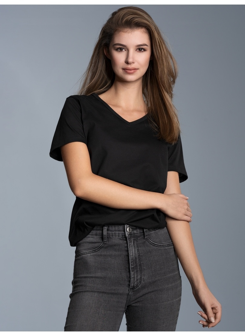 Trigema T-Shirt »TRIGEMA V-Shirt Slim Fit« 1 Stk.