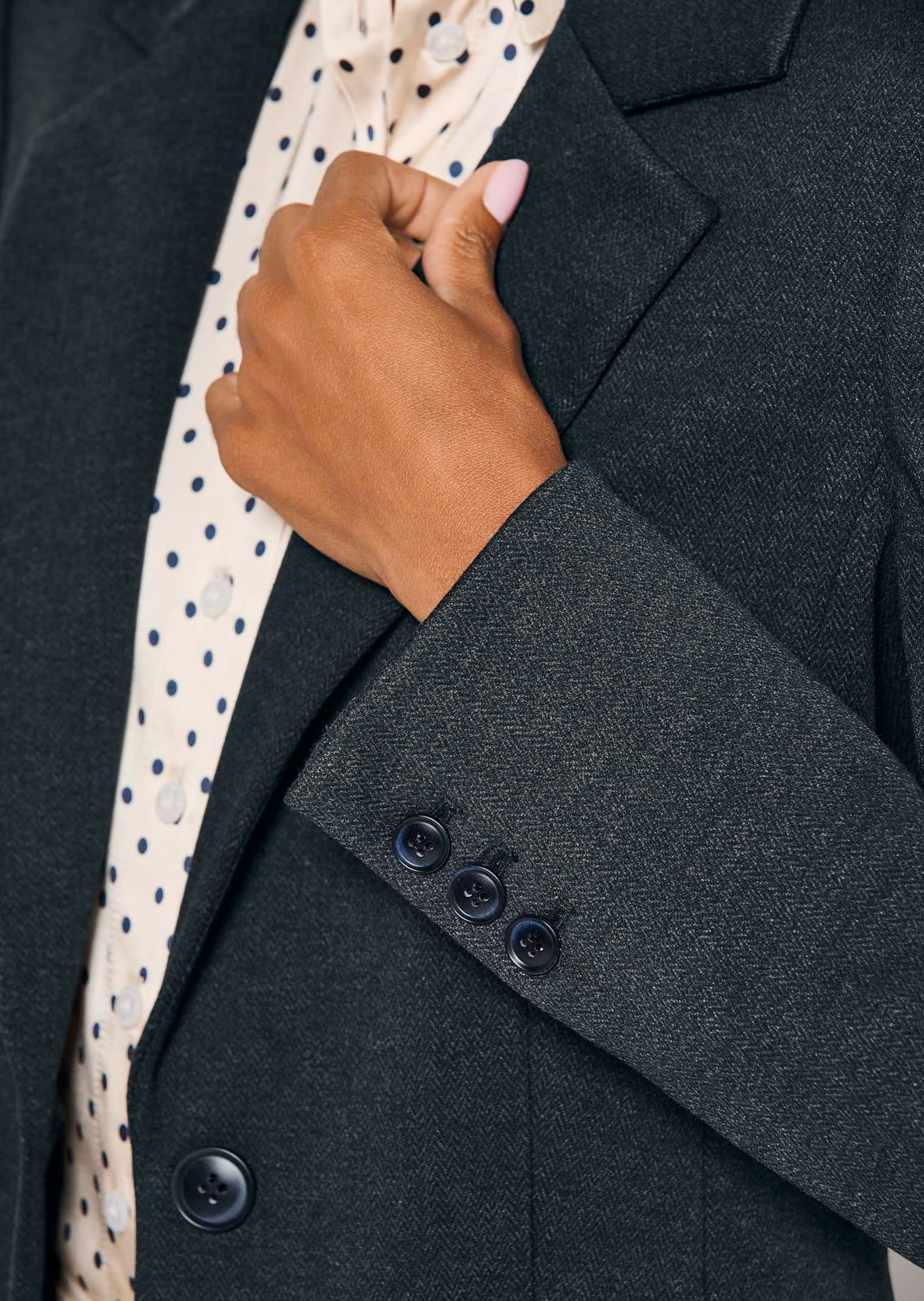 MADELEINE Jackenblazer »Blazer Eleganter Einreiher in Melange-Optik«