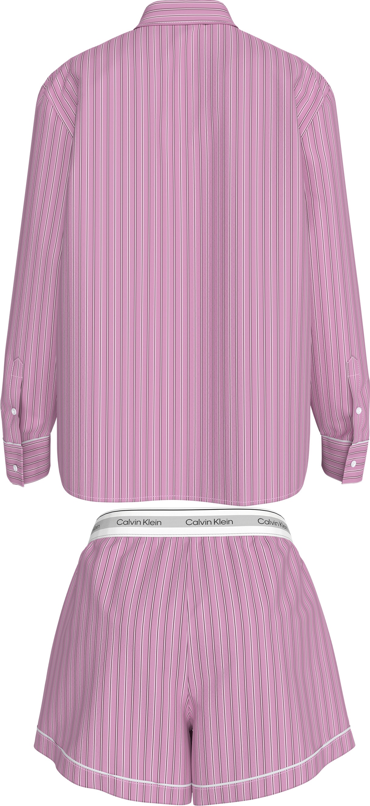 Calvin Klein Underwear Schlafanzug »V DAY POPLIN SET« Mit elastischem Bund