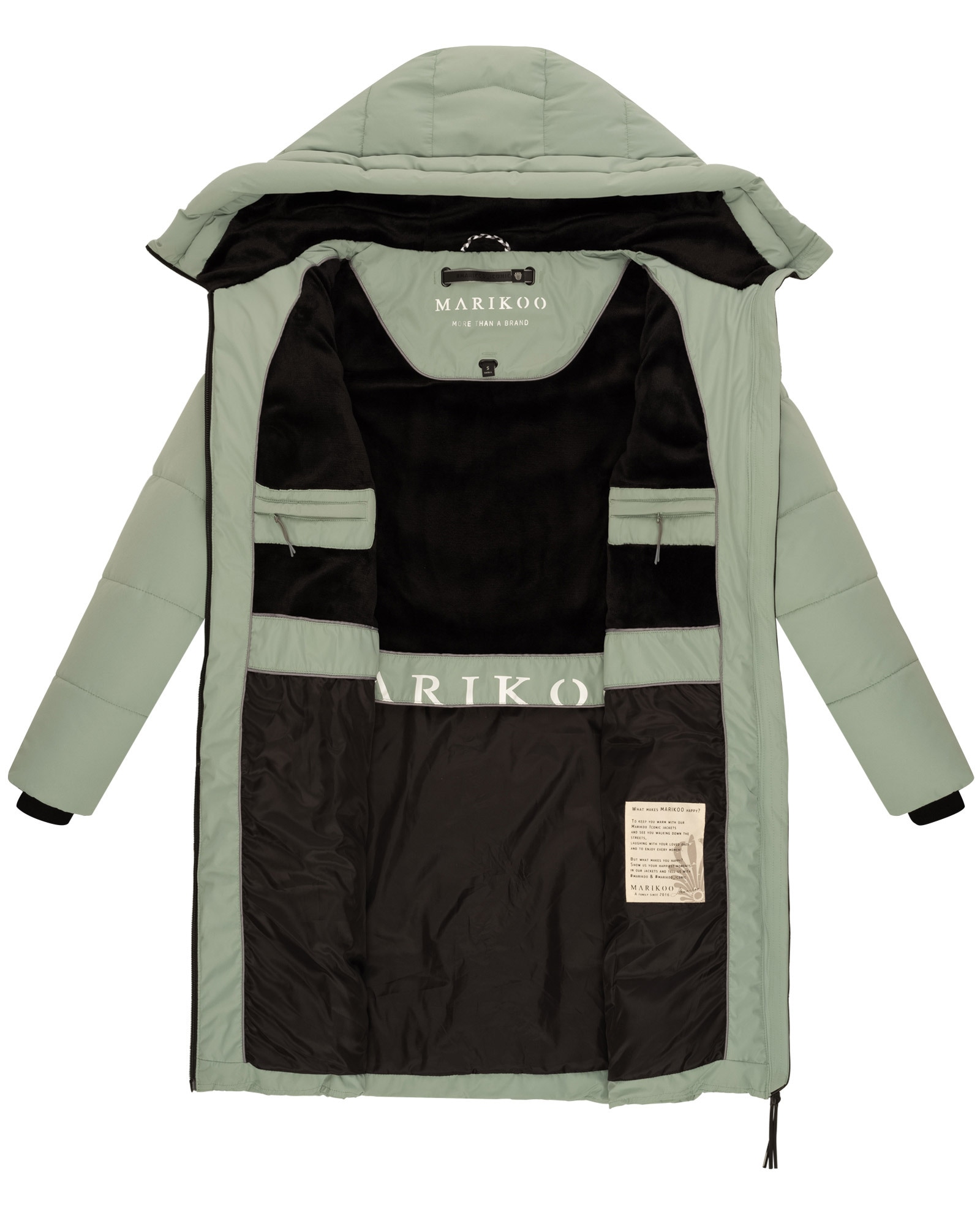 Marikoo Winterjacke »Marikoo Natsukoo Damen Winter Steppjacke lang B978«