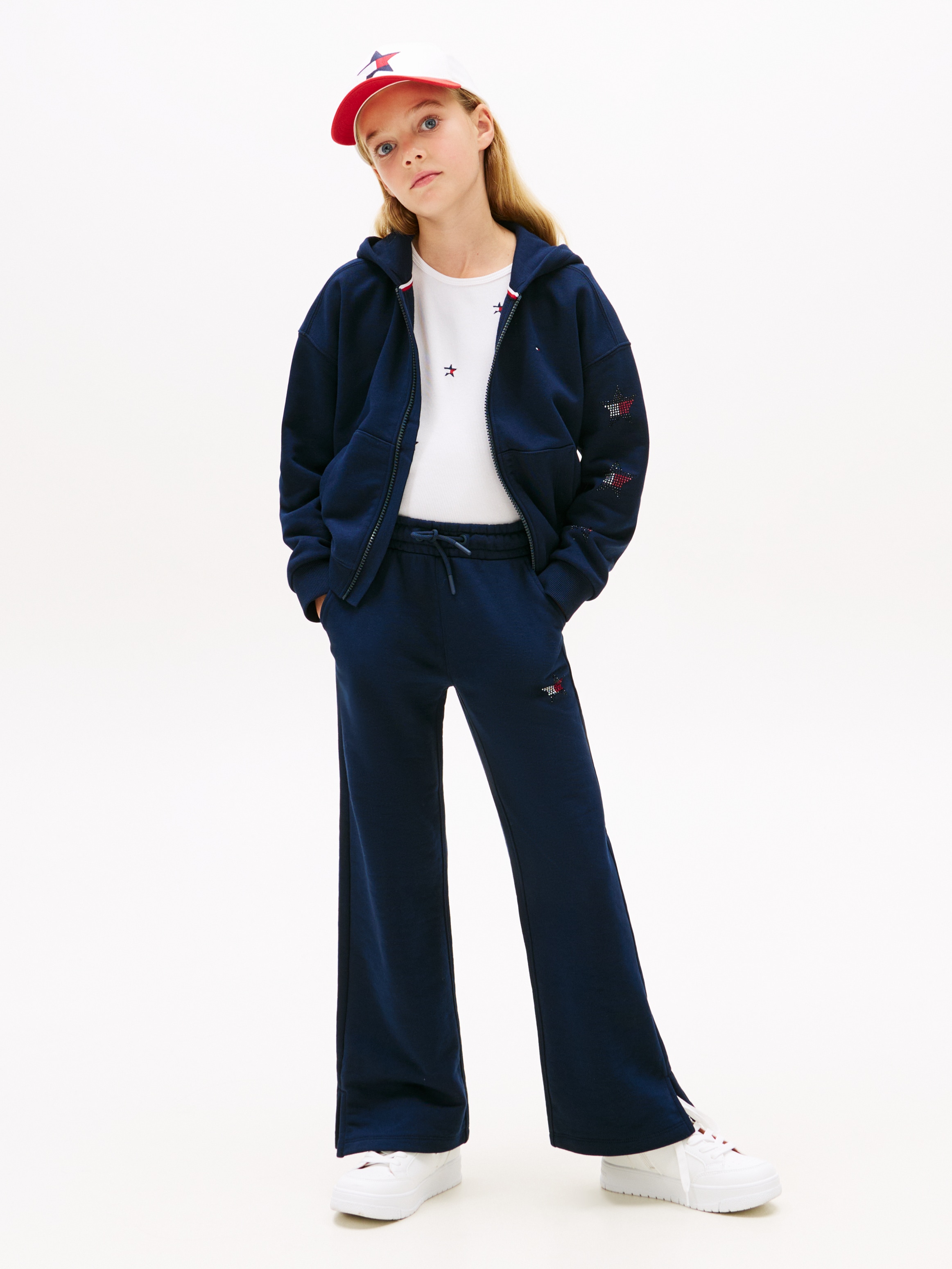 Tommy Hilfiger Jogginghose »STAR SWEATPANT«  Kinder bis 16 Jahre, mit Strass-Label, loose fit