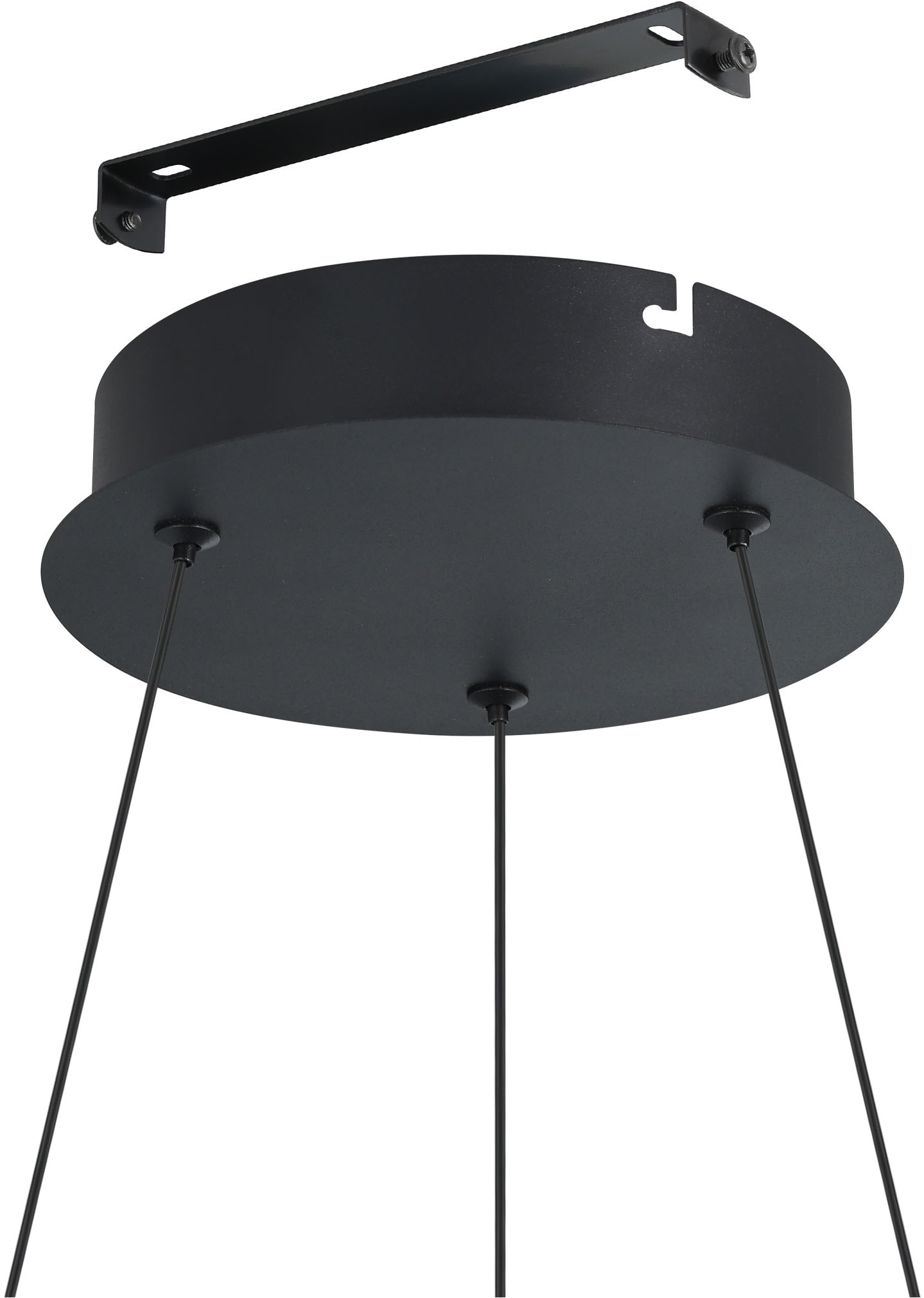 EGLO Hängeleuchte »RUOTALE Pendellampe - Alu, Stahl - LED - 42W - IP20« LED-Modul 1 Stk. Warmweiß Hängelampe, Deckenlampe, Wohnzimmer, Esszimmer, H150 x Ø70 cm