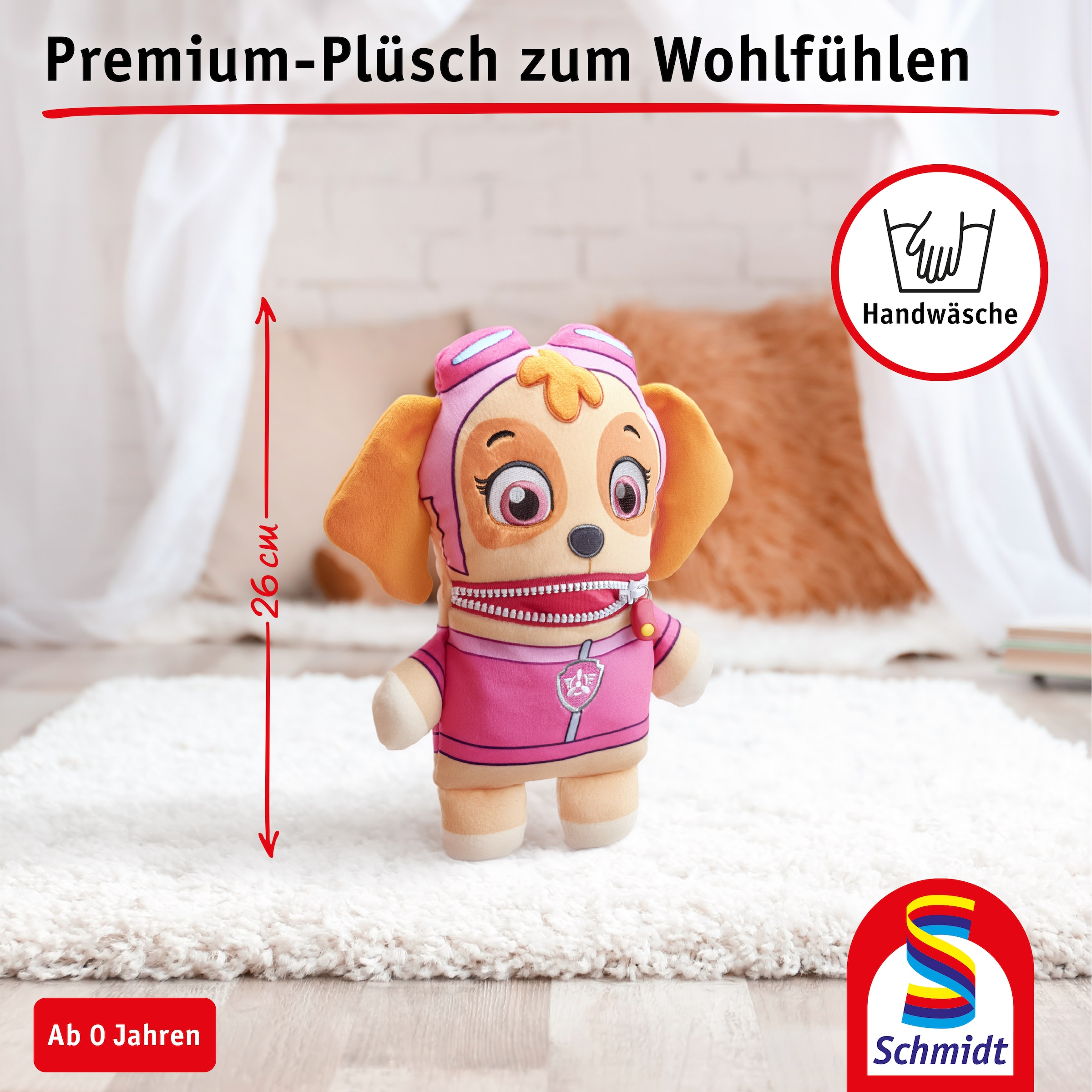 Schmidt Spiele Plüschfigur »Paw Patrol, Sorgenfresser Skye 26 cm«