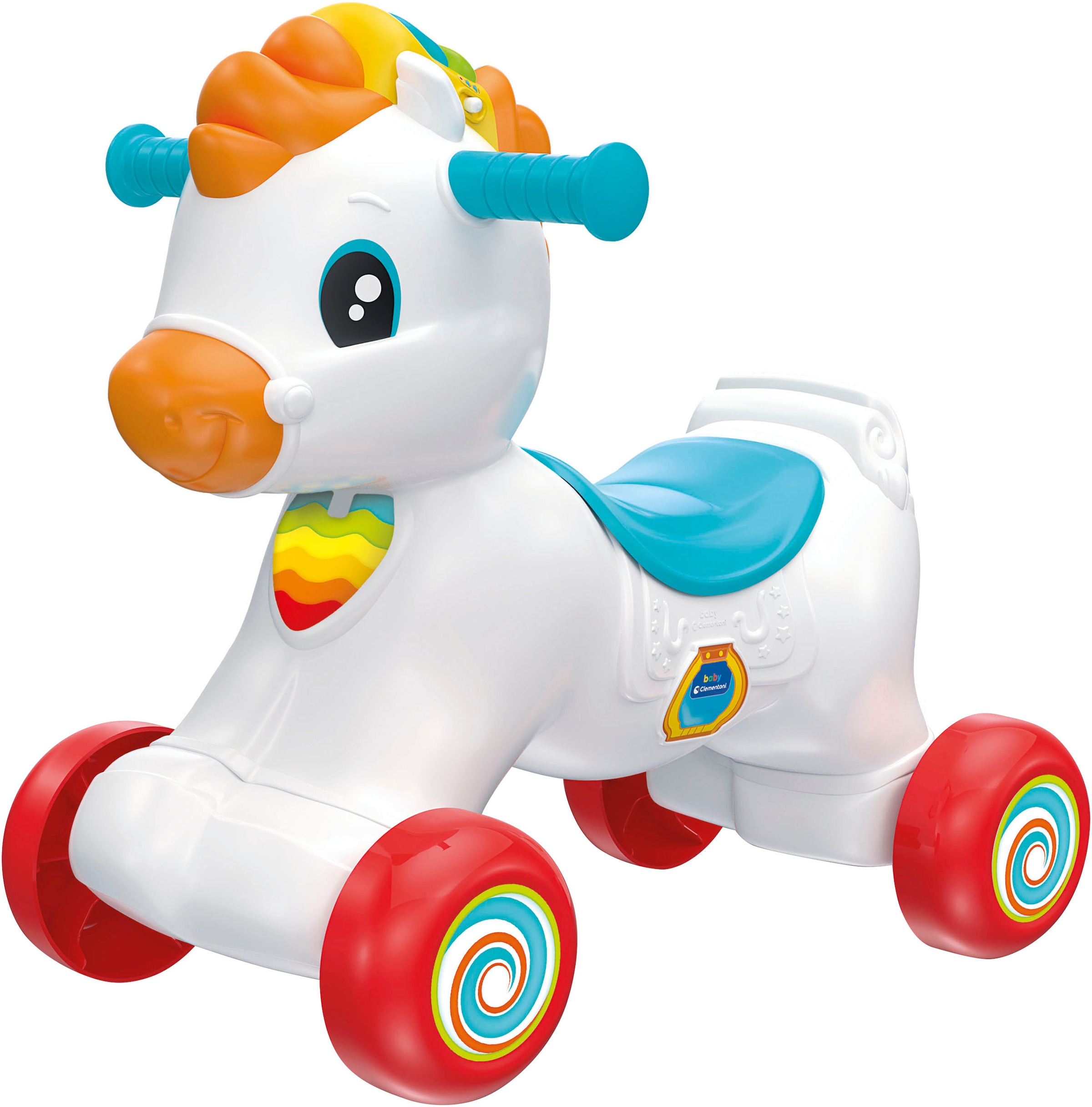 Schaukeltier »Baby Clementoni, 3in1 Schaukel-Pony«, mit Sound; Made in Europe; FSC® -...