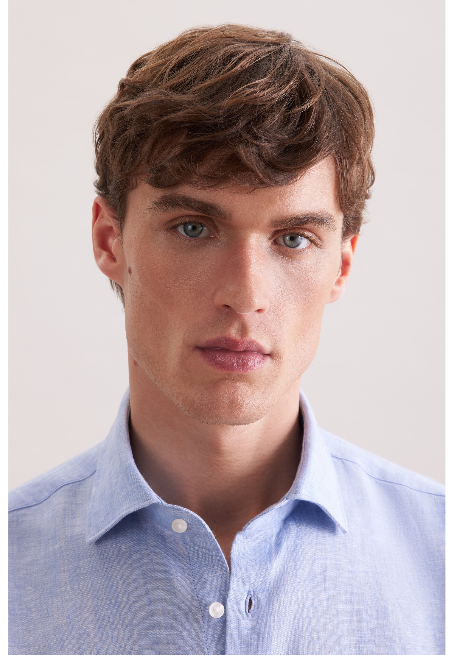 seidensticker Leinenhemd »Schwarze Rose« Slim 1/1 Kentkragen Uni