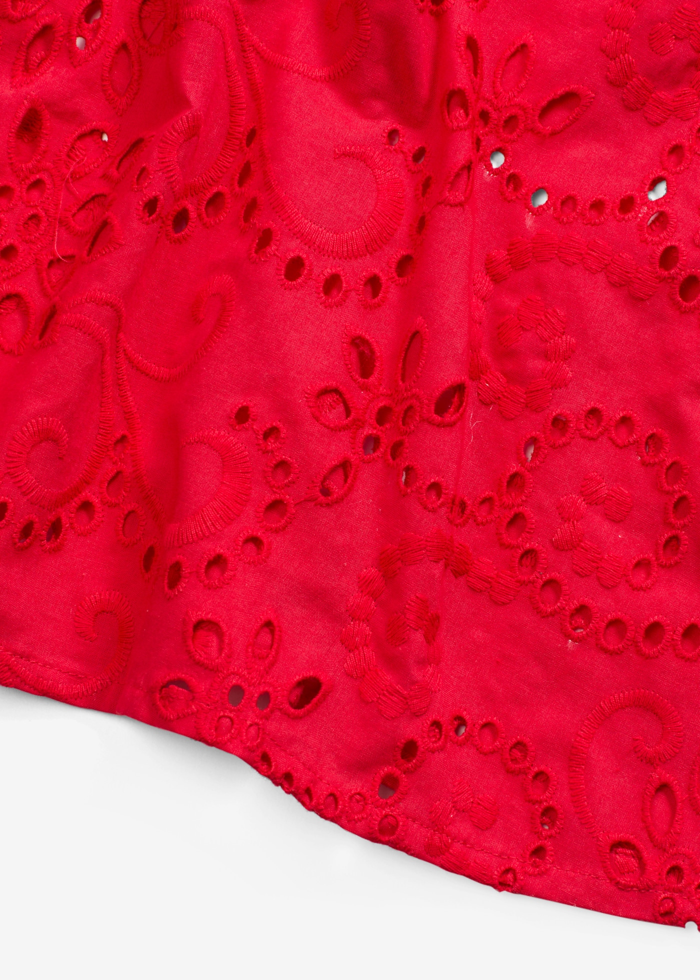 bonprix Blusenkleid aus reiner Baumwolle, mit Lochstickerei