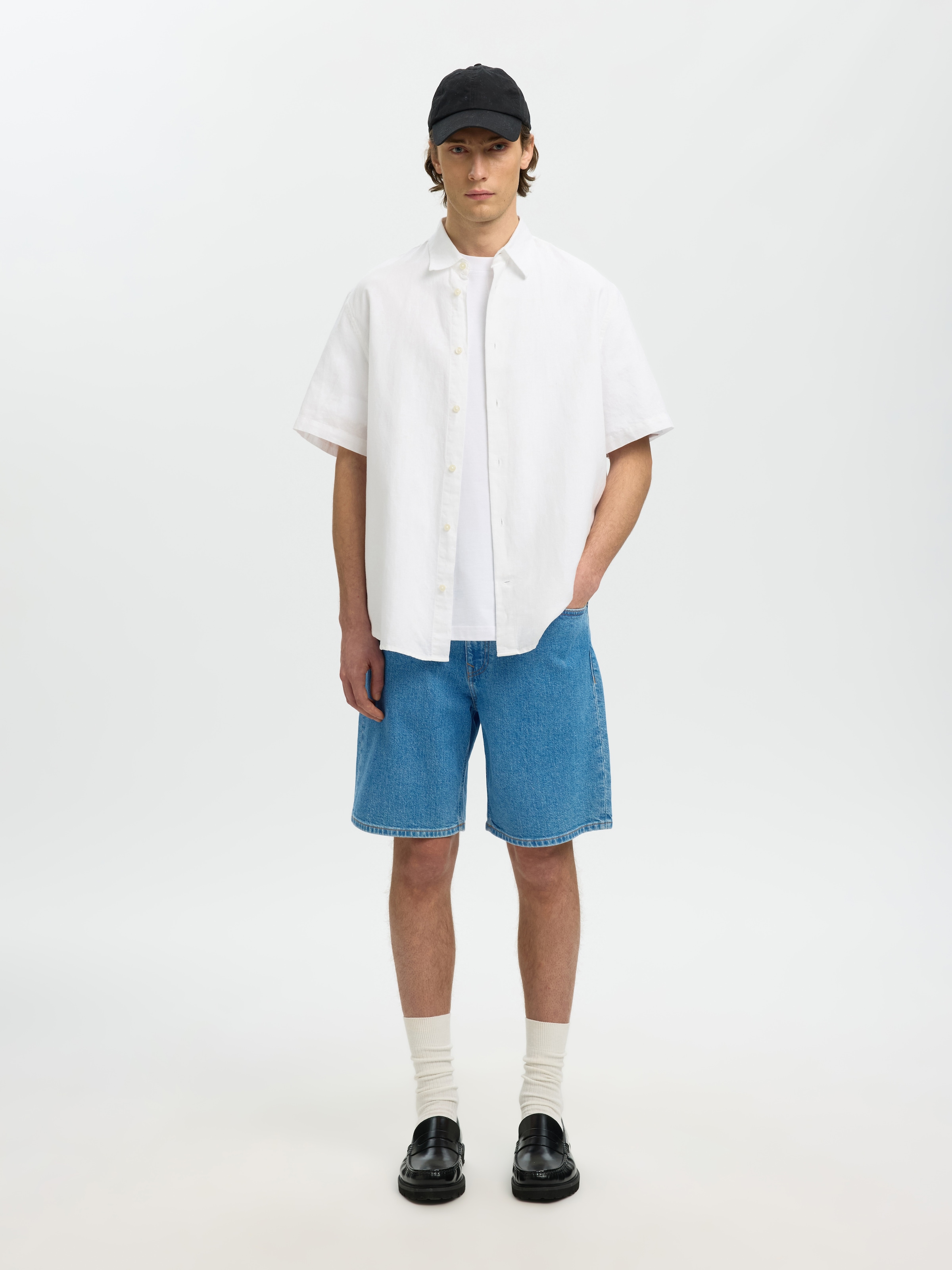 SELECTED Shorts »SLHREG ALEX L.BLUE 701 DENIM SHORTS NOOS«