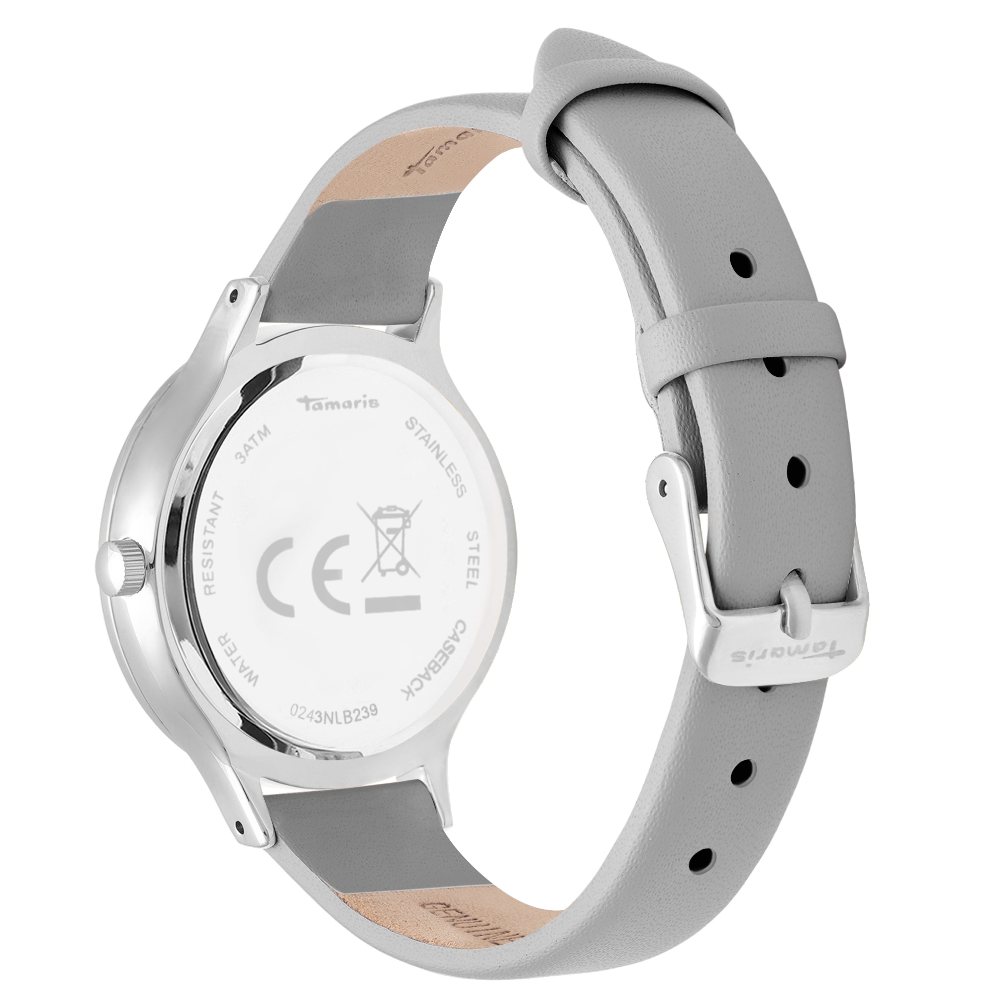 Tamaris Quarzuhr »Life Tree« Armbanduhr, Damenuhr, Lederarmband, analog, Glassteine
