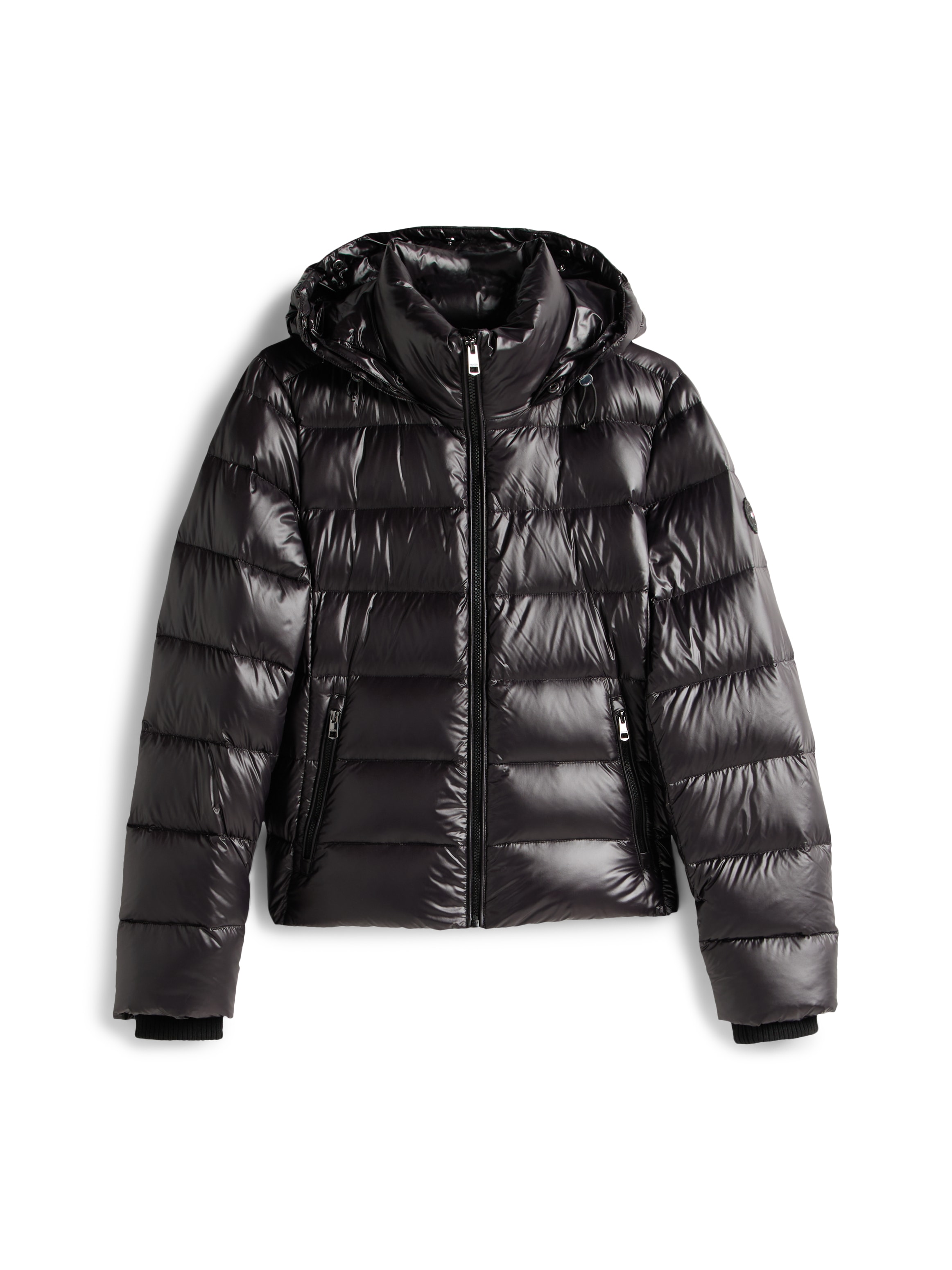 Tommy Hilfiger Steppjacke »GLOSS HW DOWN SLIM JACKET W FUR« in leicht glänzender Optik, mit Fellimitat
