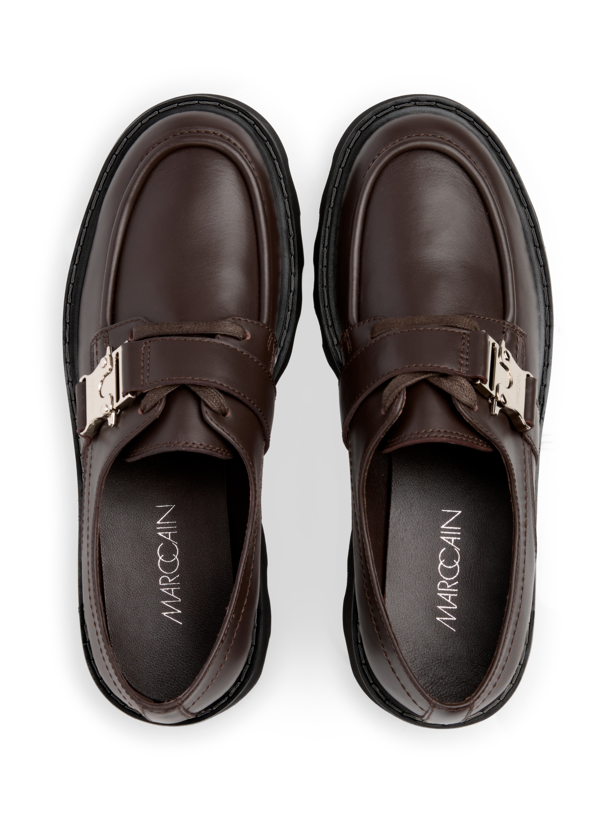 Marc Cain Slipper  Blockabsatz, Loafer mit edler Zierschnalle