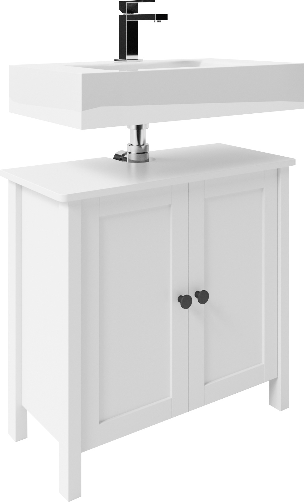 welltime Waschbeckenunterschrank »SYLT«, Badmöbel, Breite 65cm