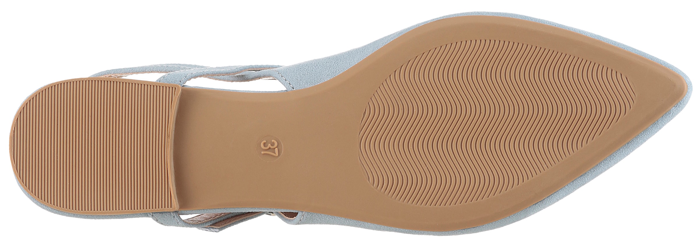 Aniston SHOES Slingpumps  Flat, Sommerschuh, Riemchensandale - schmale Form