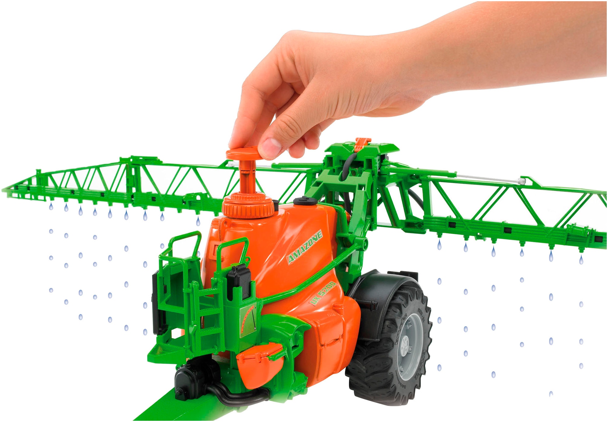 Bruder® Spielzeug-Landmaschine »Amazone Anhängefeldspritze UX 5200 38 cm (02207)« Made in Europe