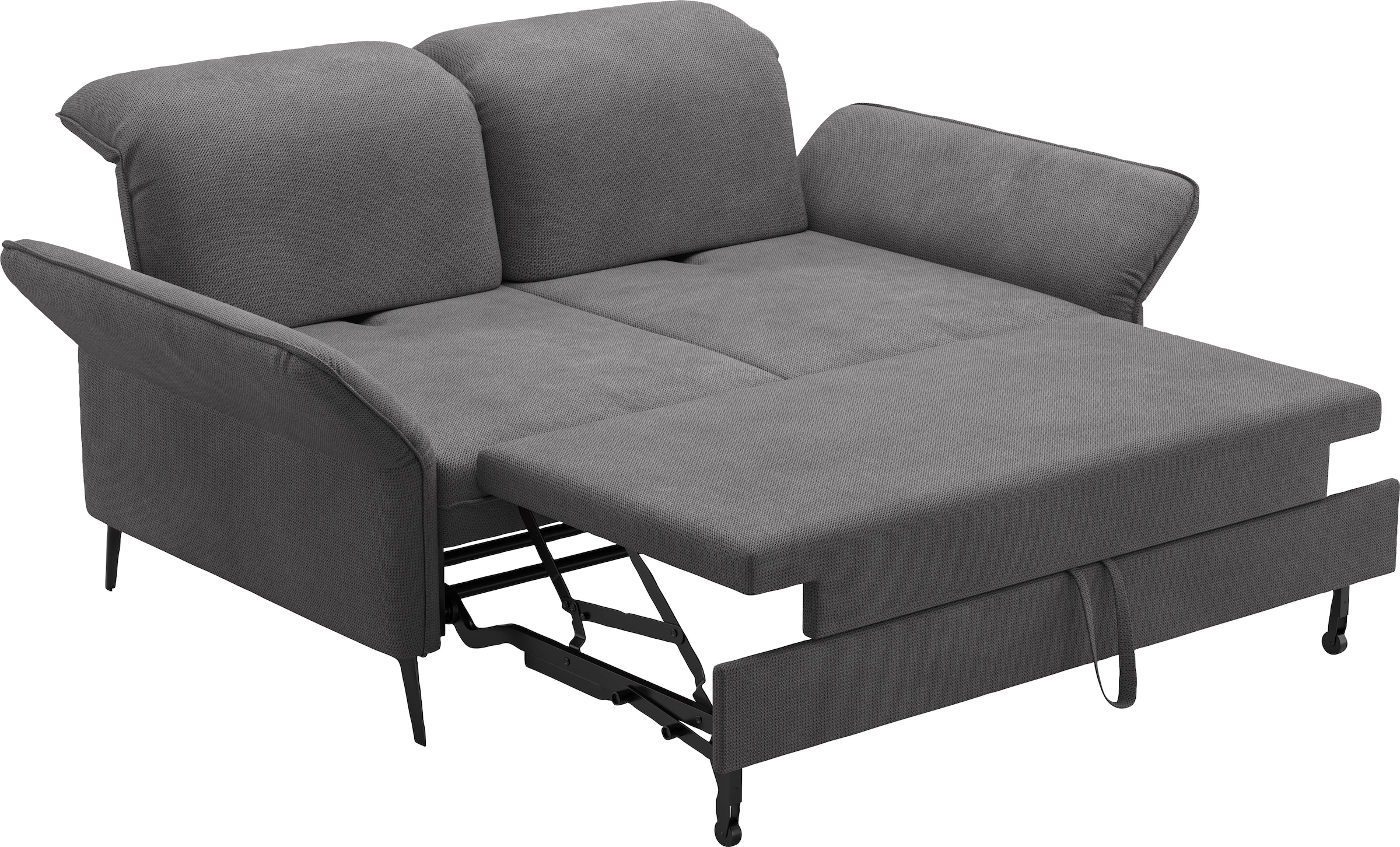 sit&more 3-Sitzer »Emely, inkl. Sitztiefenverstellung«, wahlweise mit Bettfunktion, Kopf- & Armteilverstellung