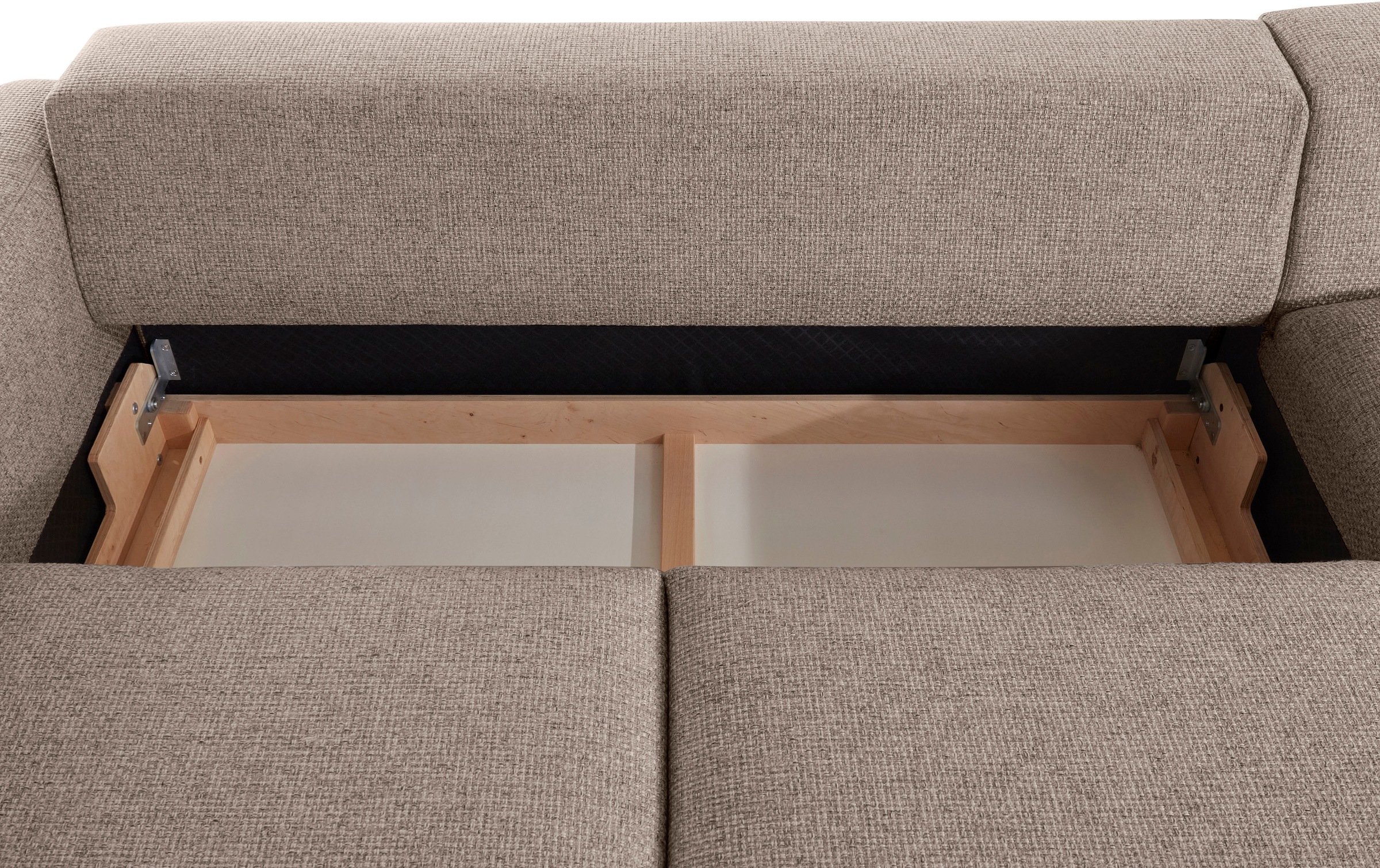 Places of Style Ecksofa »Bloomfield, bequem und elegant, L-Form«, wahlweise mit Bettfunktion und Bettkasten