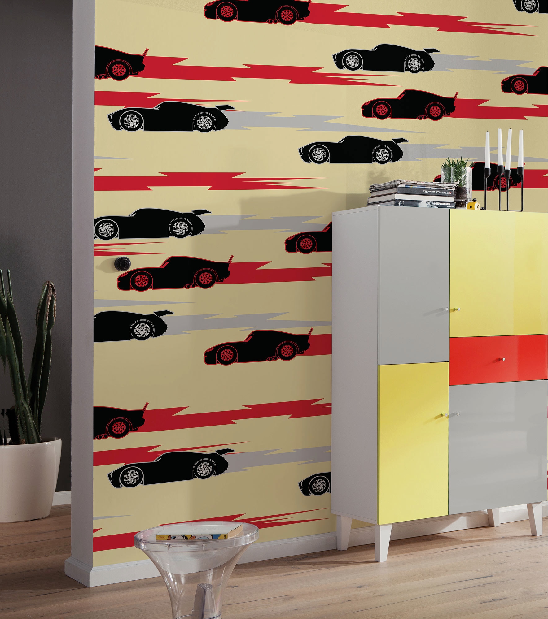 Komar Kindertapete »Disney and Pixar Cars Pattern«, bedruckt