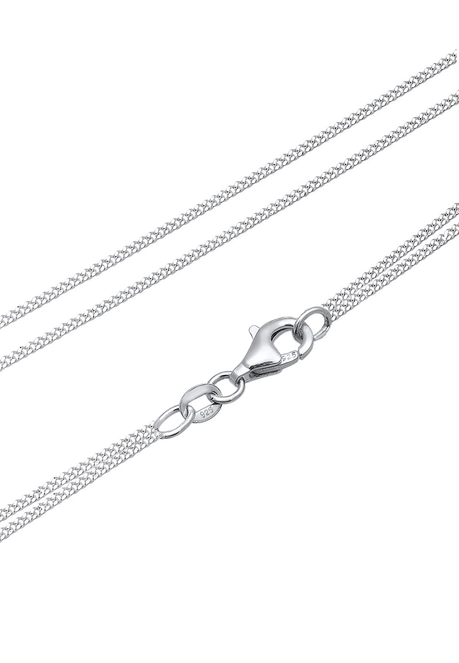 Elli Silberkette »Halskette Layer Plättchen 925 Silber, mit Kristallen von Swarovski® Sterling Silver«