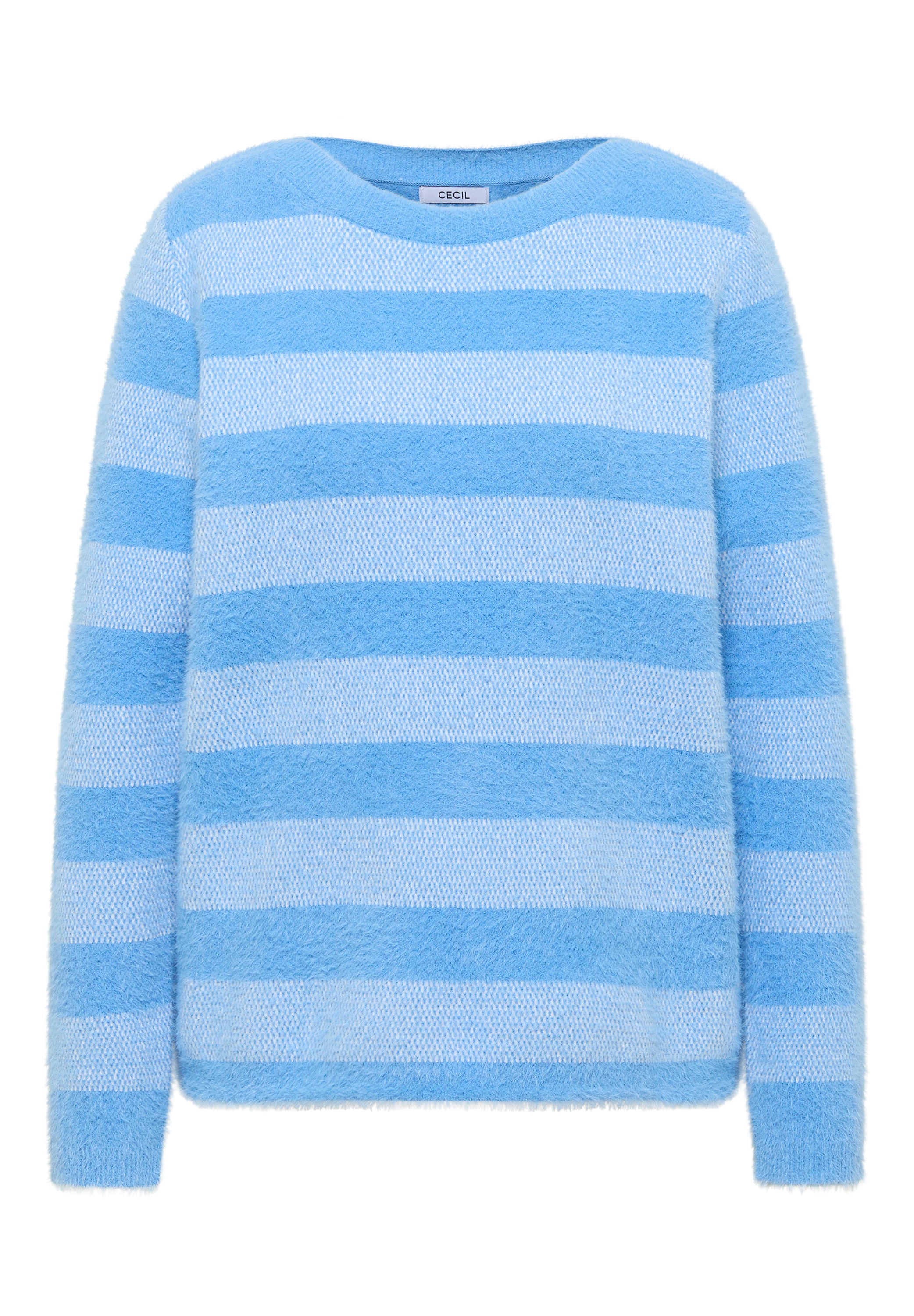Cecil Rundhalspullover mit Streifenmuster