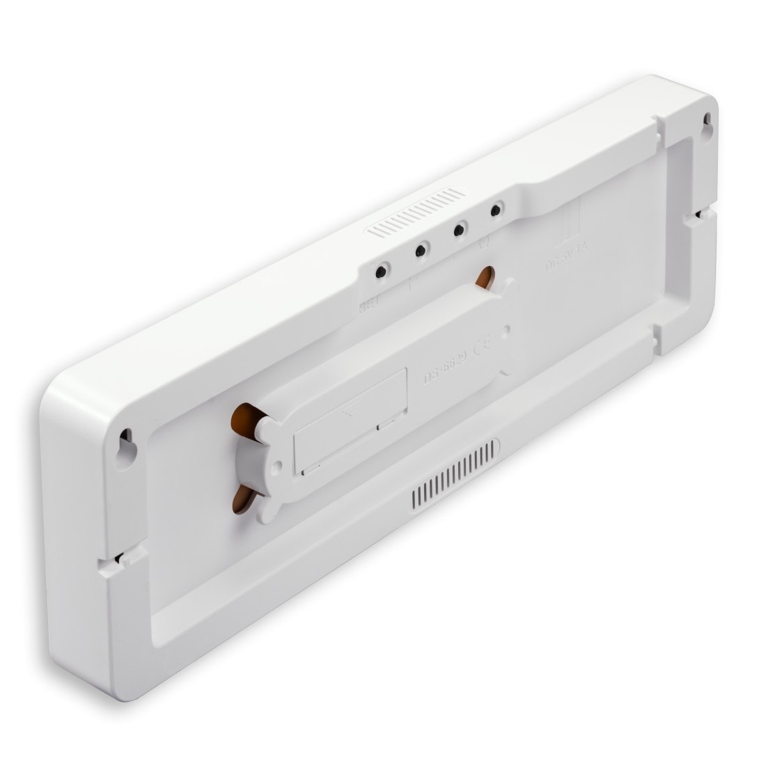 Hama Uhr »Digitale Wanduhr "Santa Cruz", Weiß« Tischuhr mit Thermometer, Fernbedienung