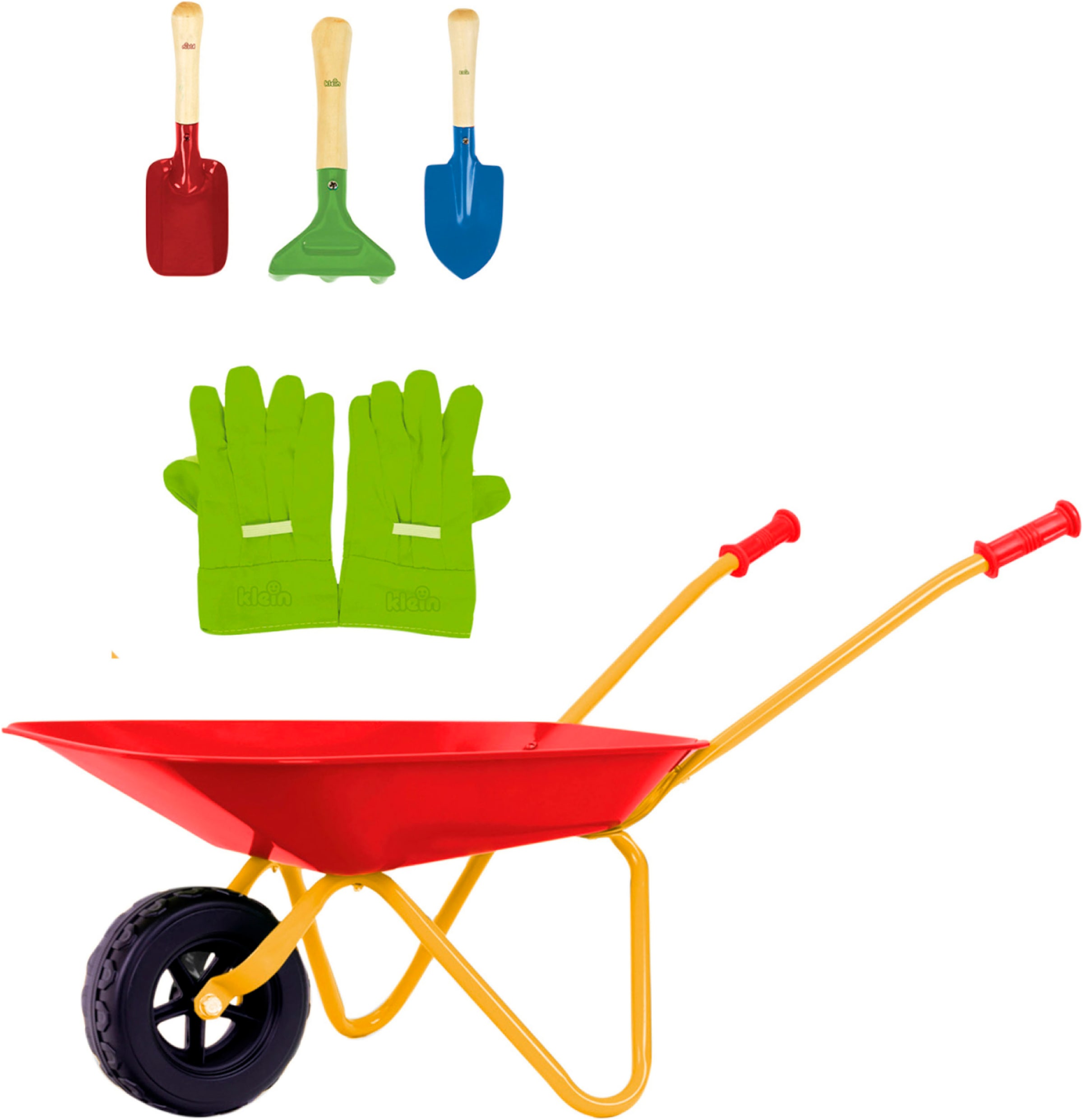 Klein Schubkarre »Metallschubkarre mit Zubehör« für Kinder, aus Metall