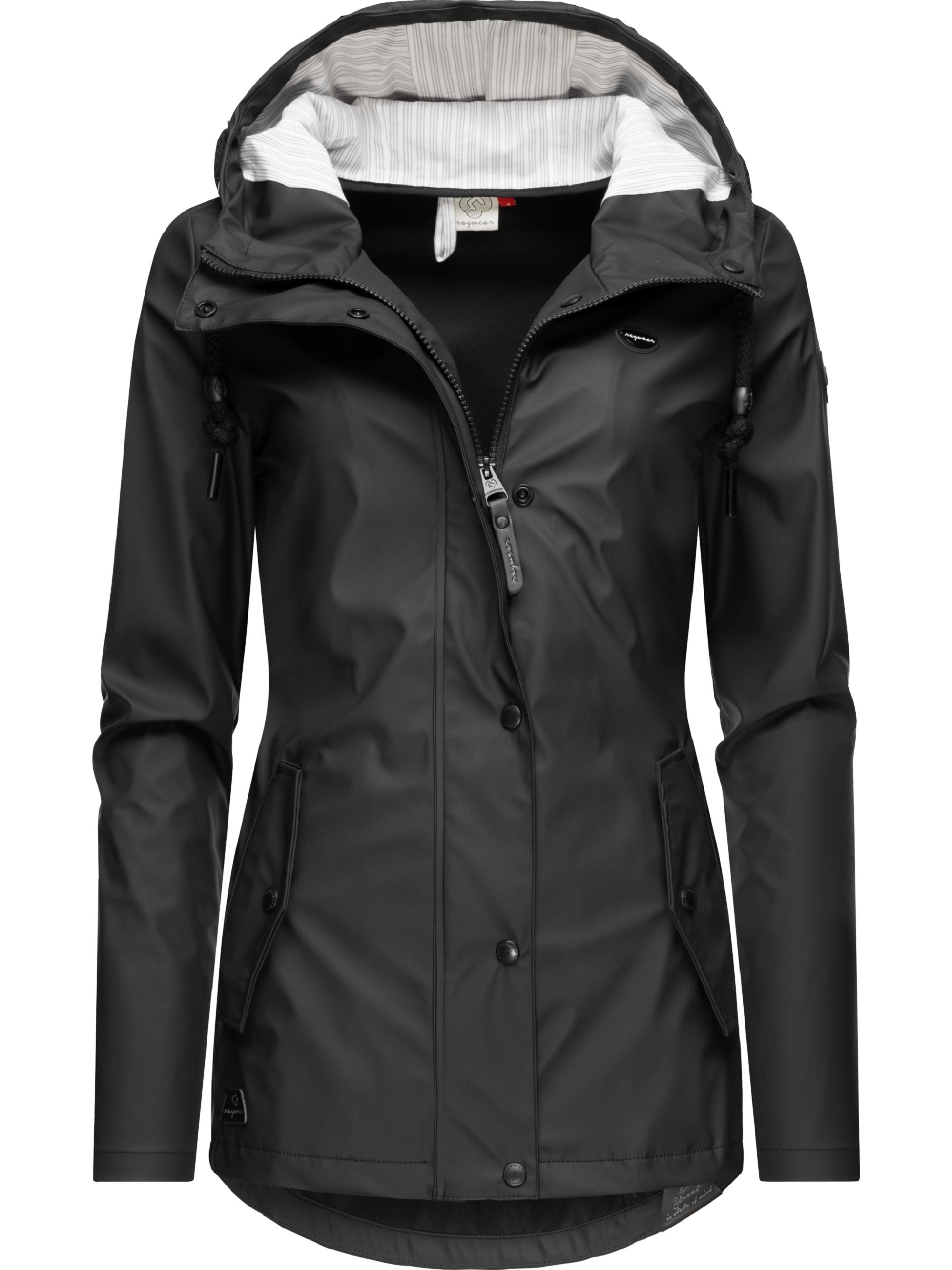 Ragwear Regenjacke »Regenjacke YM-Marge«, mit Kapuze, stylische Übergangsjacke mit großer Kapuze