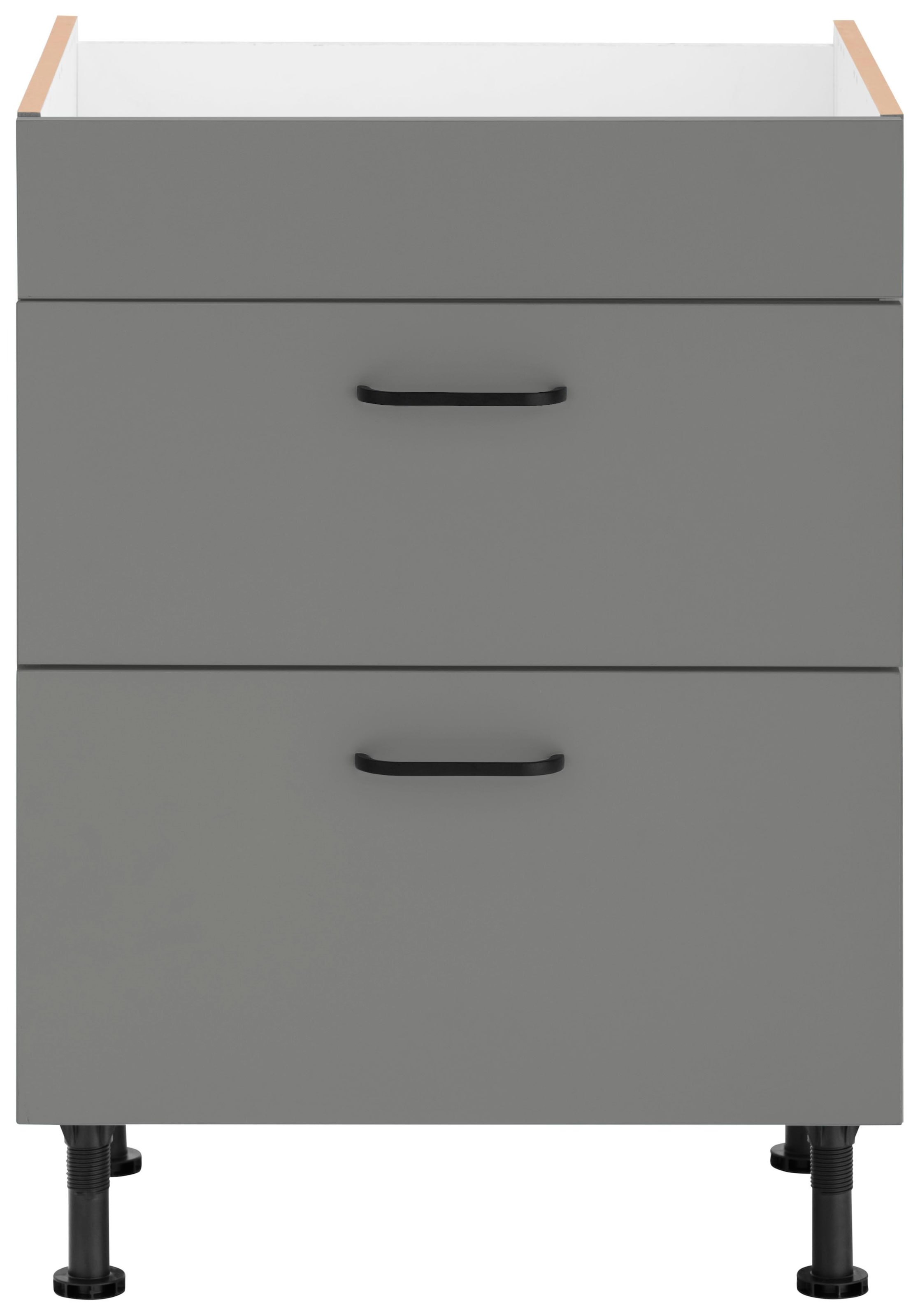 OPTIFIT Kochfeldumbauschrank »Elga«, mit Soft-Close-Funktion, höhenverstellbare Füße, Breite 60 cm