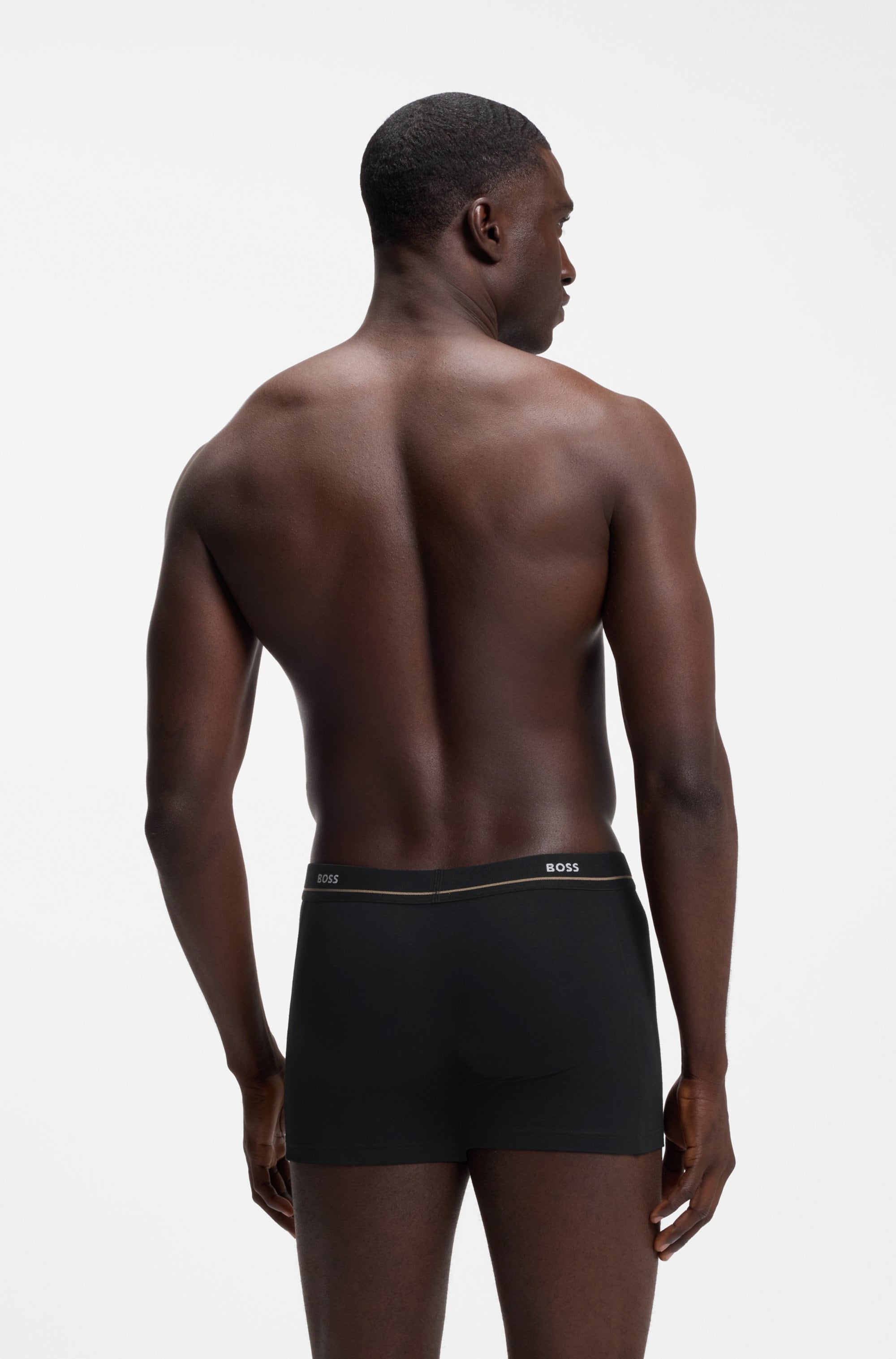 BOSS Boxershorts »BoxerBr 5P Essential« 5 Stk. aus Stretch-Baumwolle mit Logo-Bund