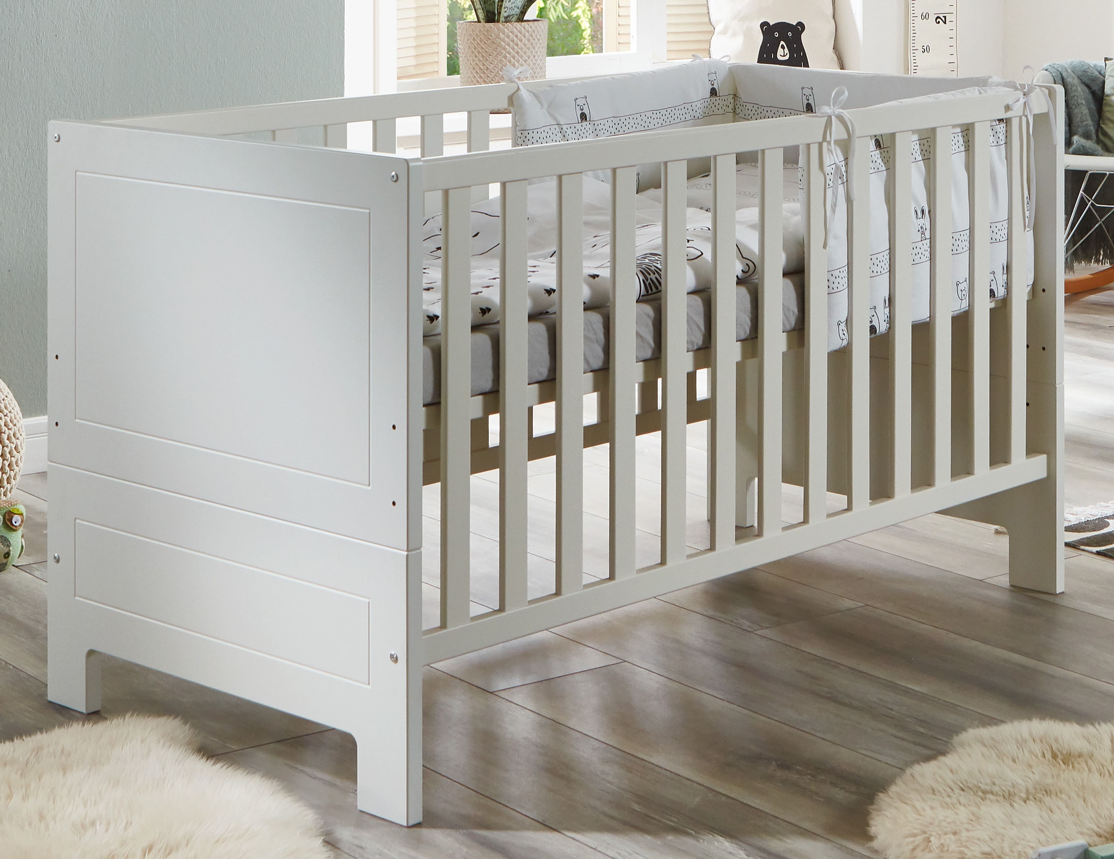 arthur berndt Babymöbel-Set »Thilo« Spar-Set, Kinderbett, Wickelkommode, 2 Stk. tlg. mit Kinderbett und Wickelkommode; Made in Germany