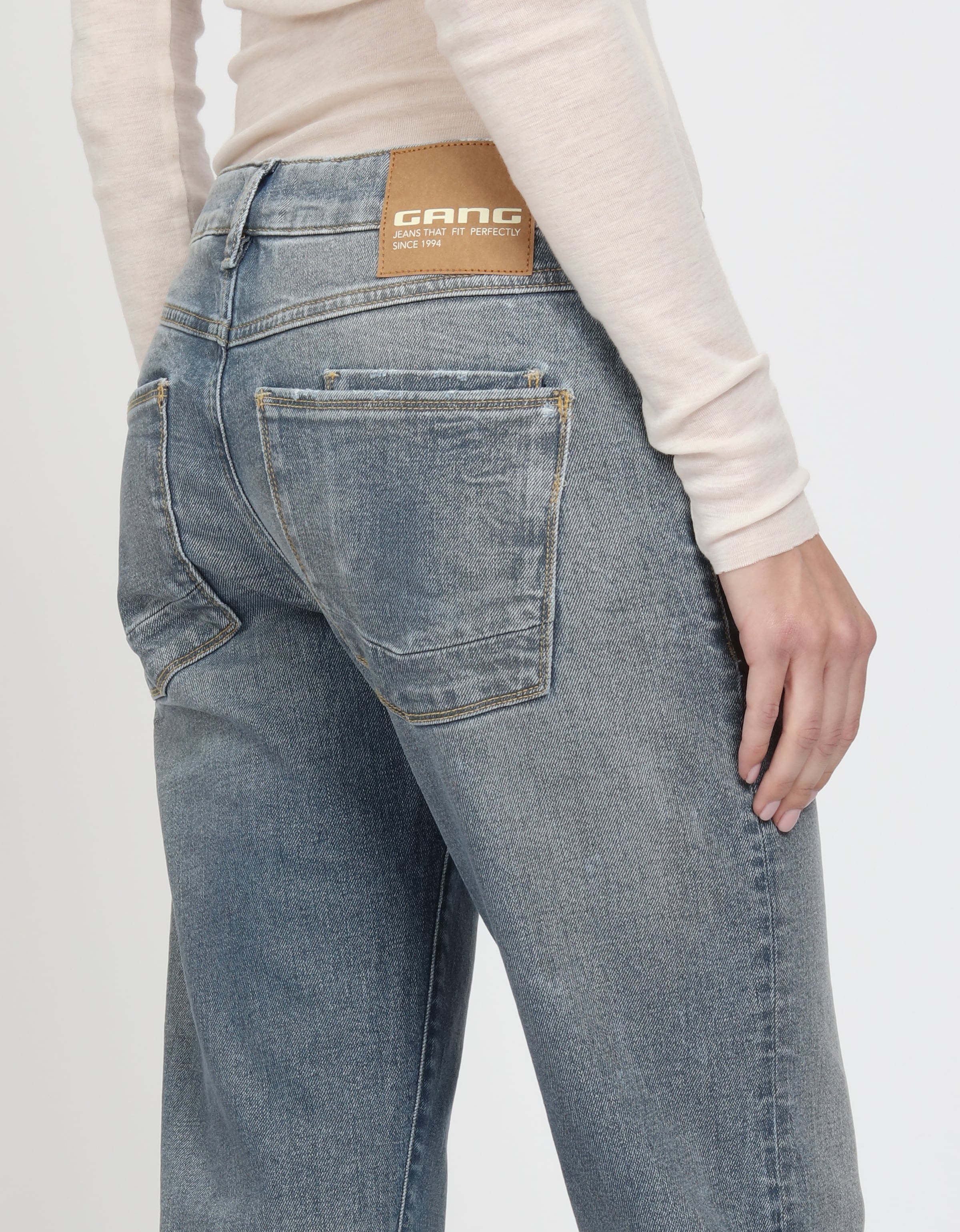GANG Boyfriend-Jeans »94NADIA«, 5-Pocket Style mit Reißverschluss und Knopf