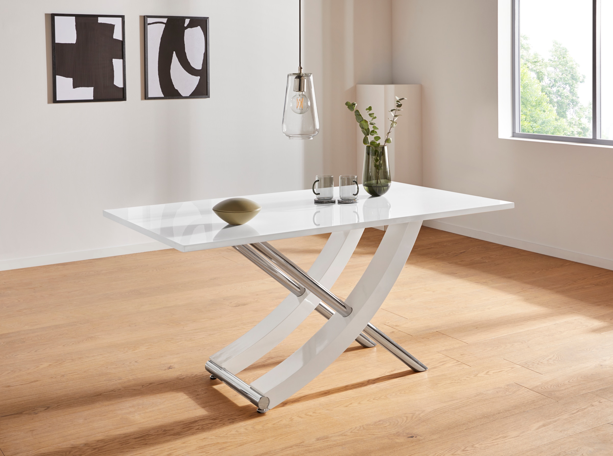 INOSIGN Esstisch »Kaleo, TOPSELLER!«, (Tisch, Esstisch), Breite 160 cm, modernes Design, stabil, Hochglanz