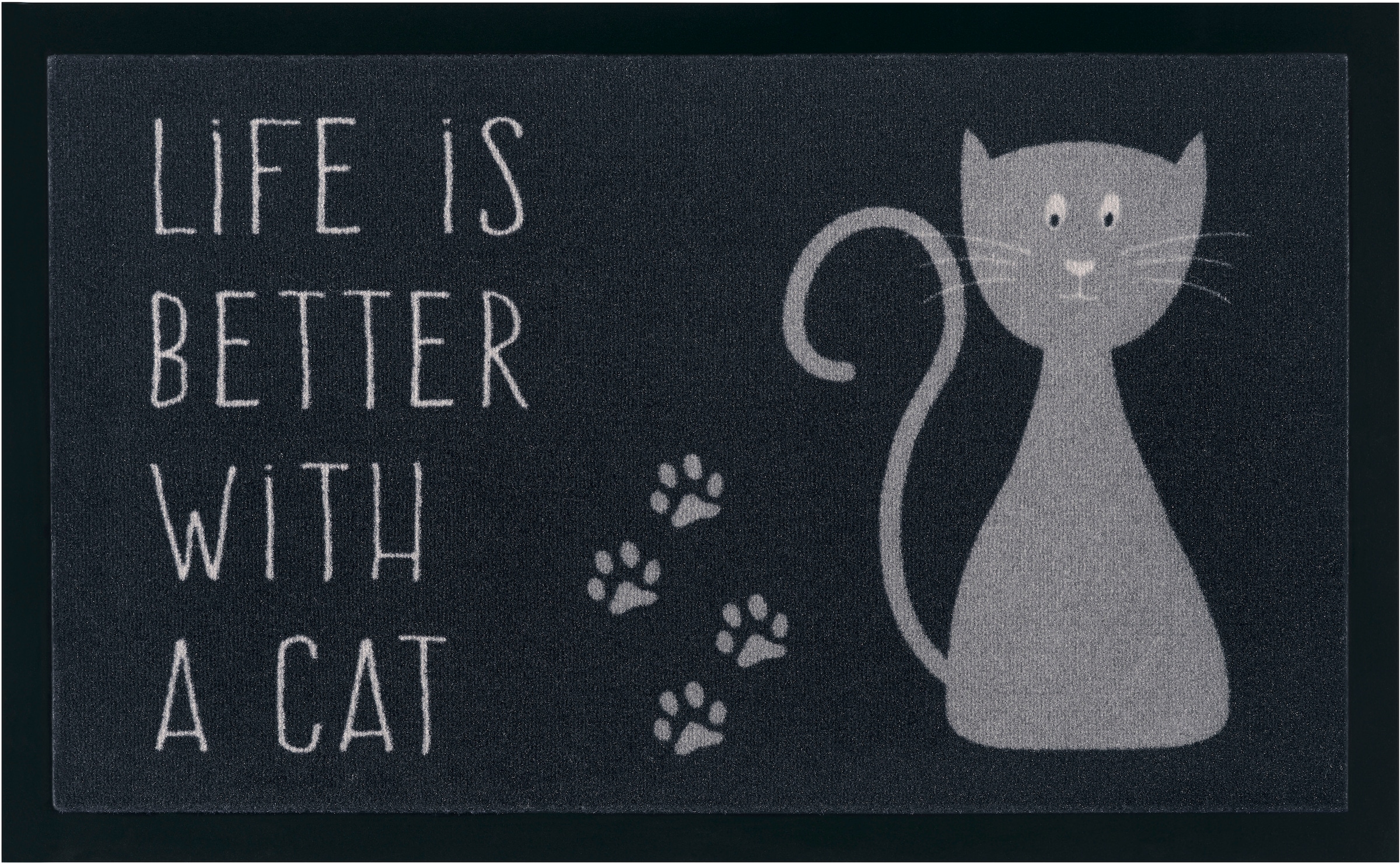 Cat, Pflegeleicht mit Tiermotiv, »Katze«, my bei Spruch, OTTO rechteckig, Robust, home Rutschfest, Fußmatte