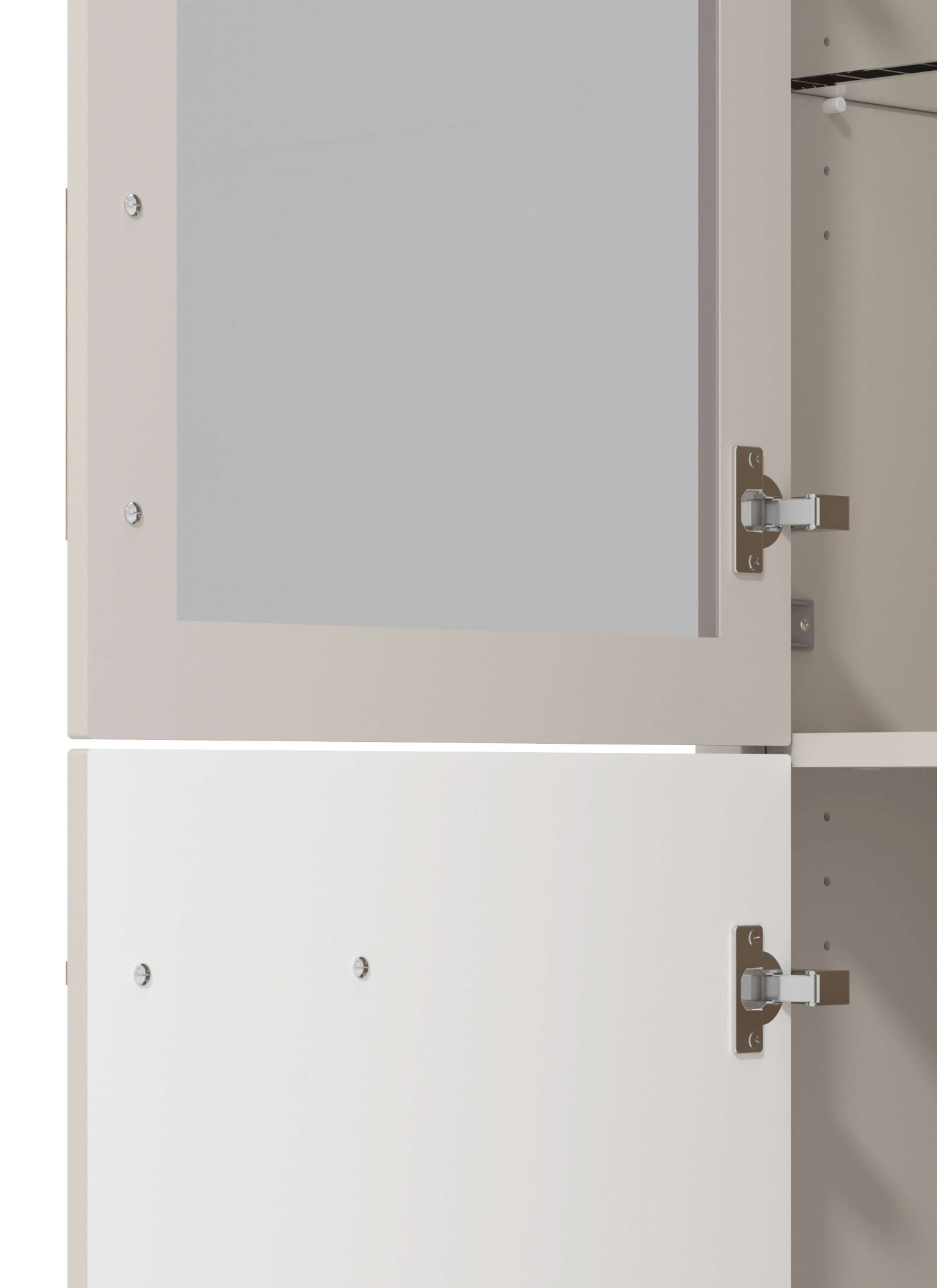 Home affaire Vitrine »Darwen Vitrinenschrank, Glasschrank, Standvitrine, Highboard/Sideboard« 2 Türen, 4 Einlegeböden, 5 Fächer, Gesamtmaße (B/T/H): 58/40/193 cm