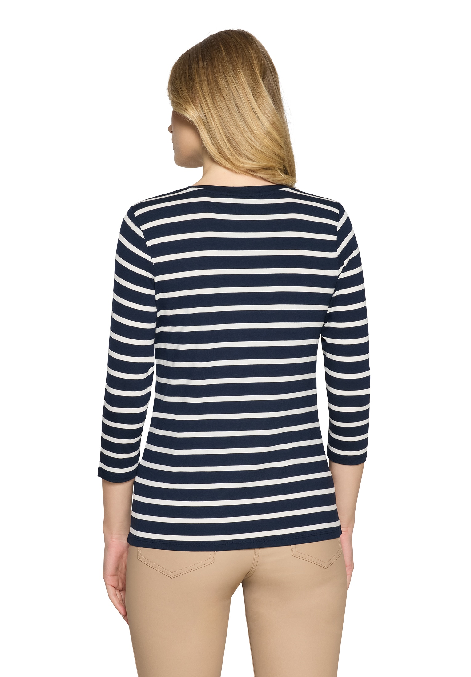 Betty Barclay 3/4-Arm-Shirt »Ringelshirt mit Schmucksteinen«