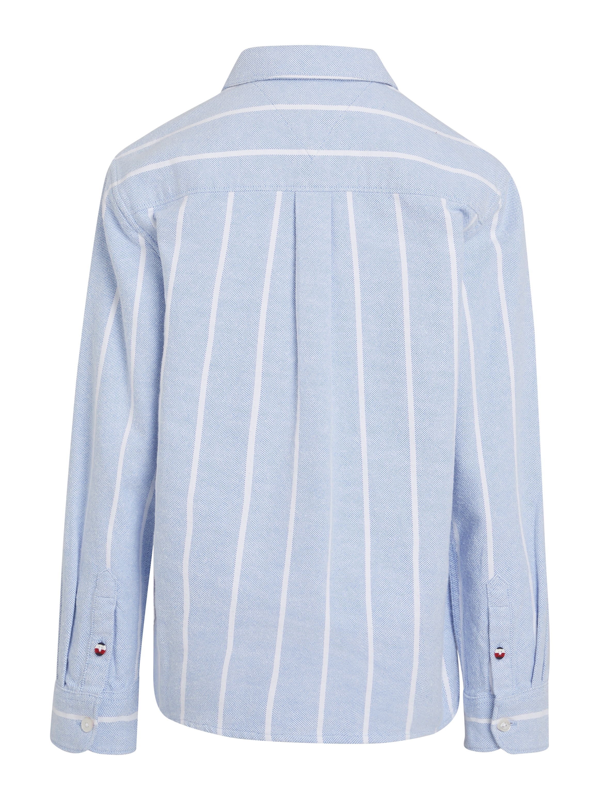 Tommy Hilfiger Langarmhemd »MONOTYPE STRIPES SHIRT LS«, Kinder bis 16 Jahre mit Logoprägung