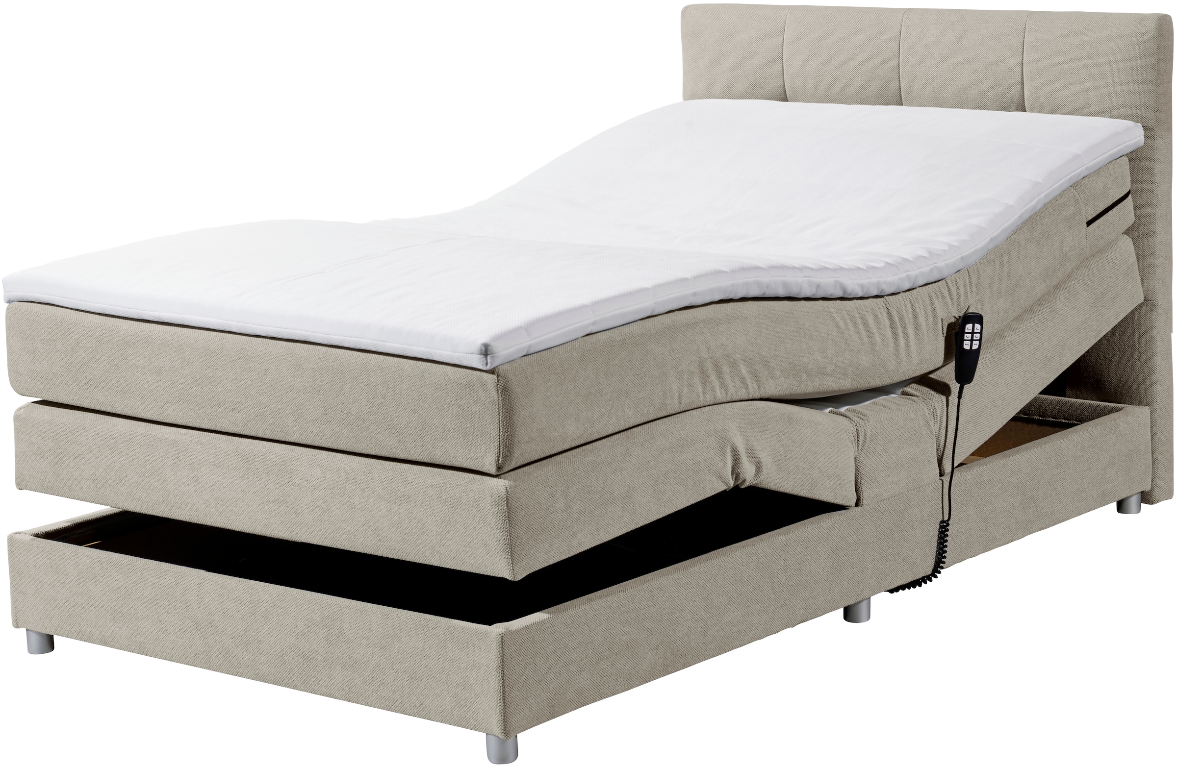 ED EXCITING DESIGN Boxspringbett »Toulouse B«, inkl. Motor