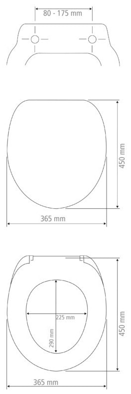 WENKO WC-Sitz »Saguna«, mit Softclose, aus Thermoplast