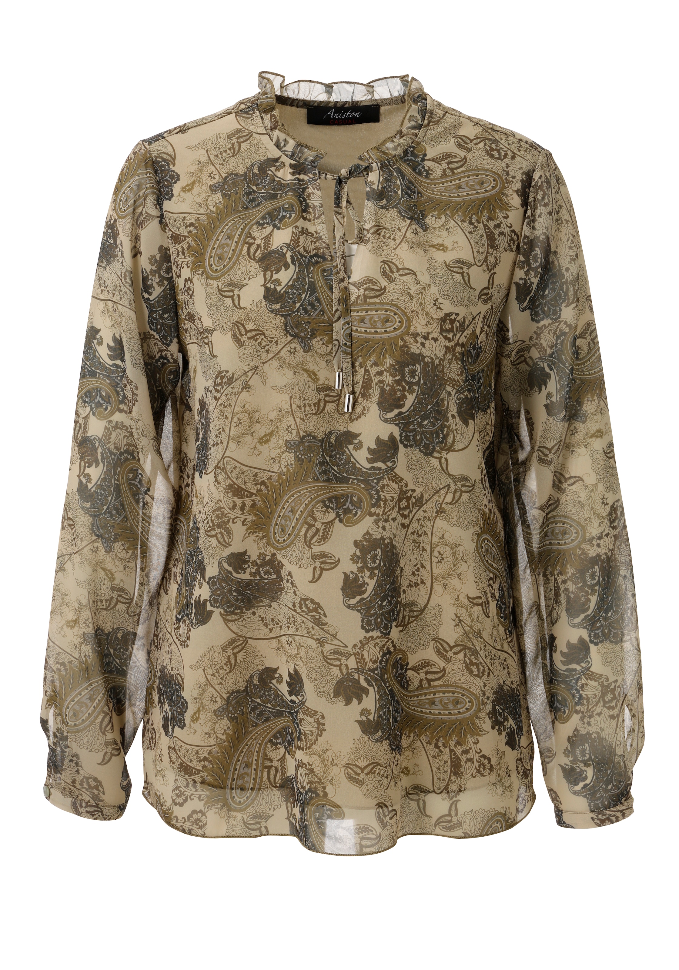 Aniston CASUAL Schlupfbluse mit farbharmonischem Paisley-Muster - NEUE KOLLEKTION